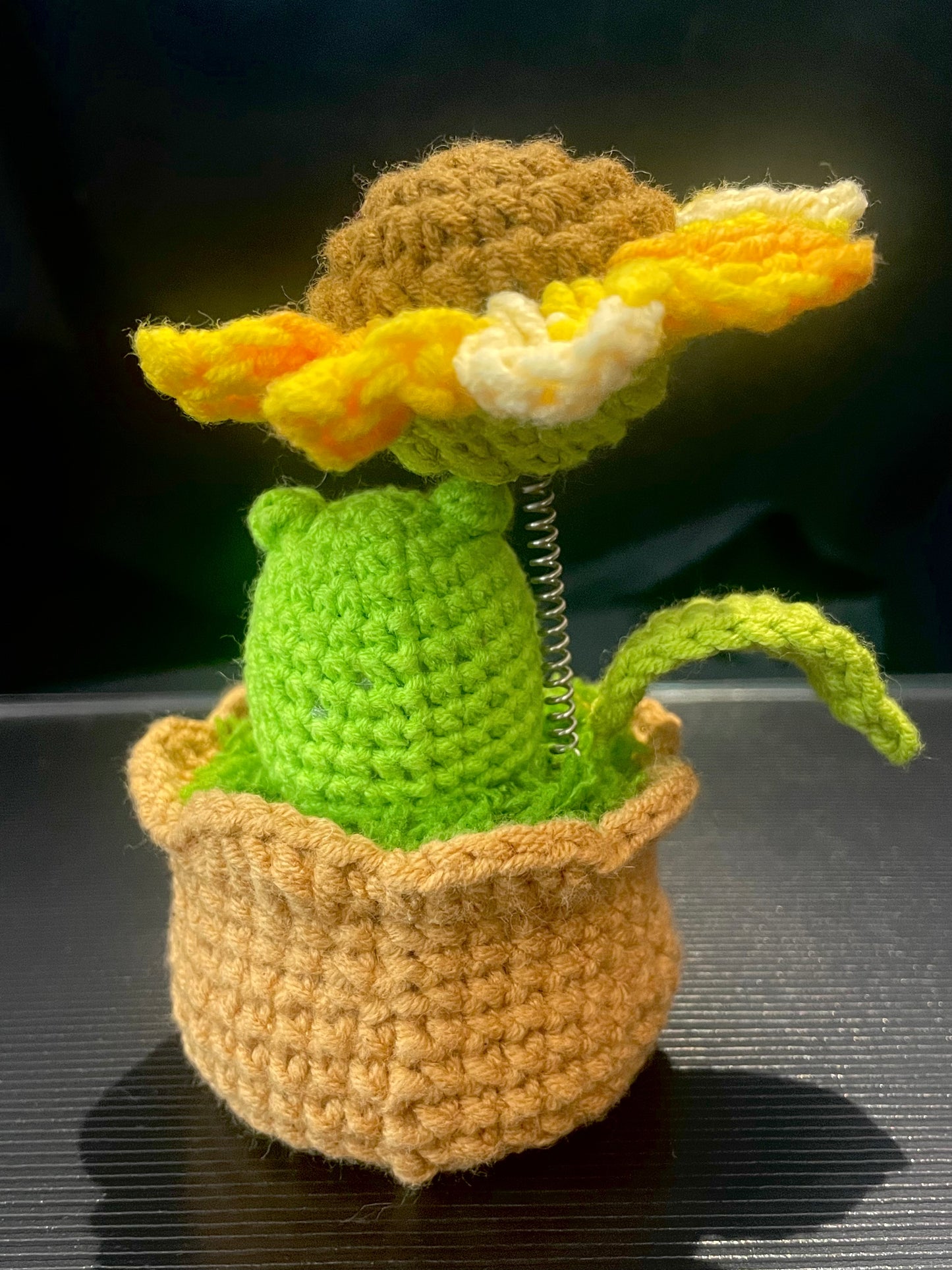 Handmade Crochet Flower Pot —— Sunflower & Animal