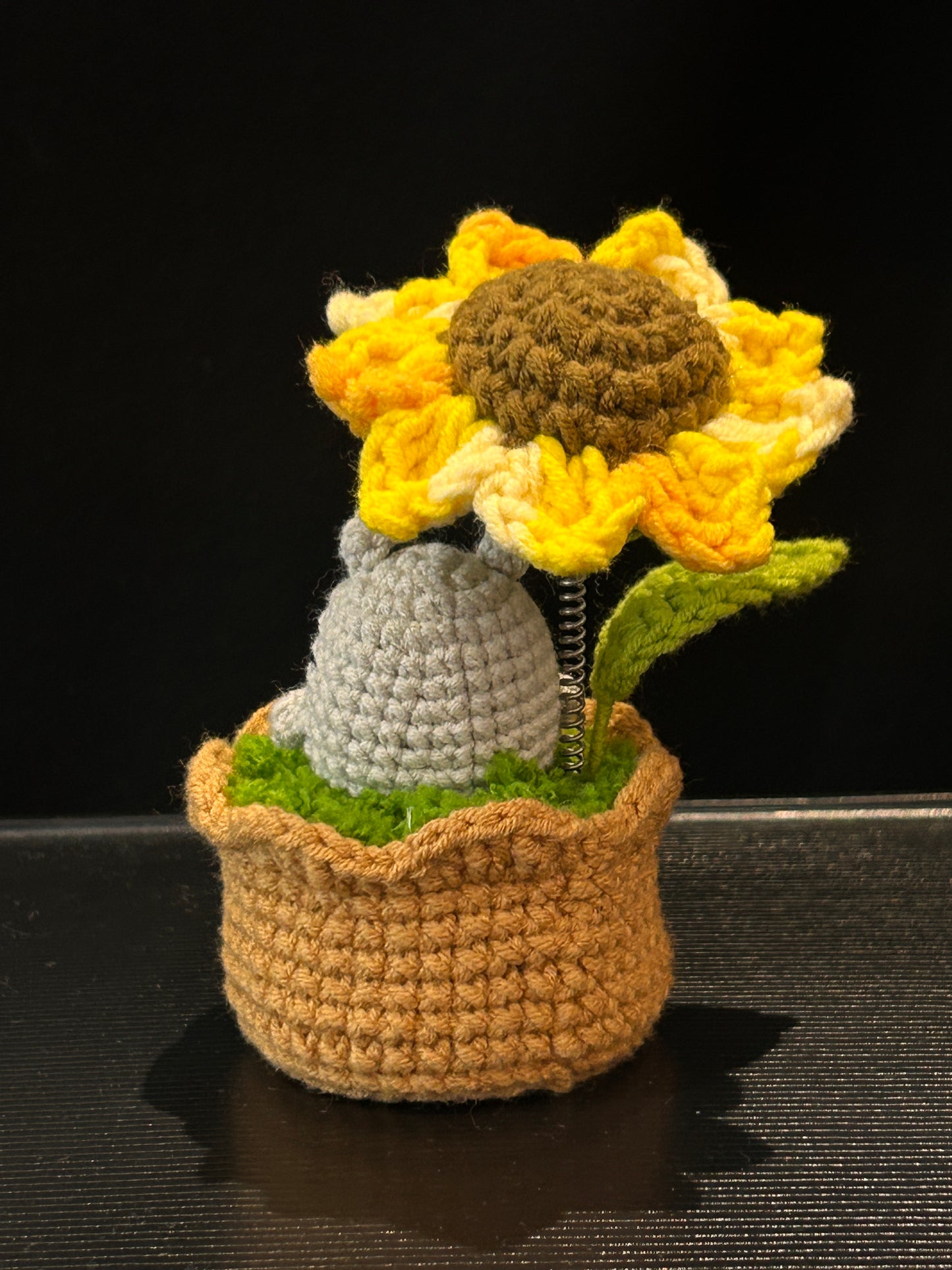 Handmade Crochet Flower Pot —— Sunflower & Animal