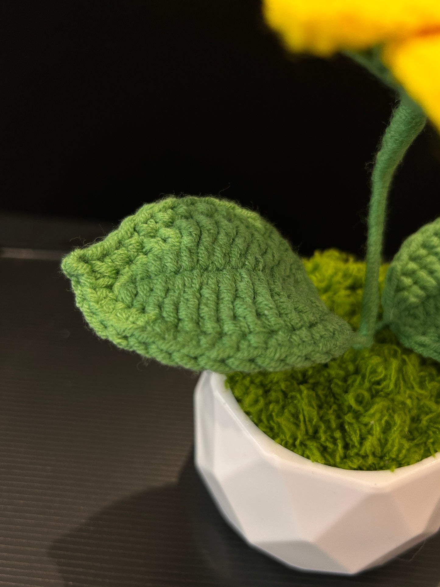 Sunflower Pot (Diamond-shaped Pot)