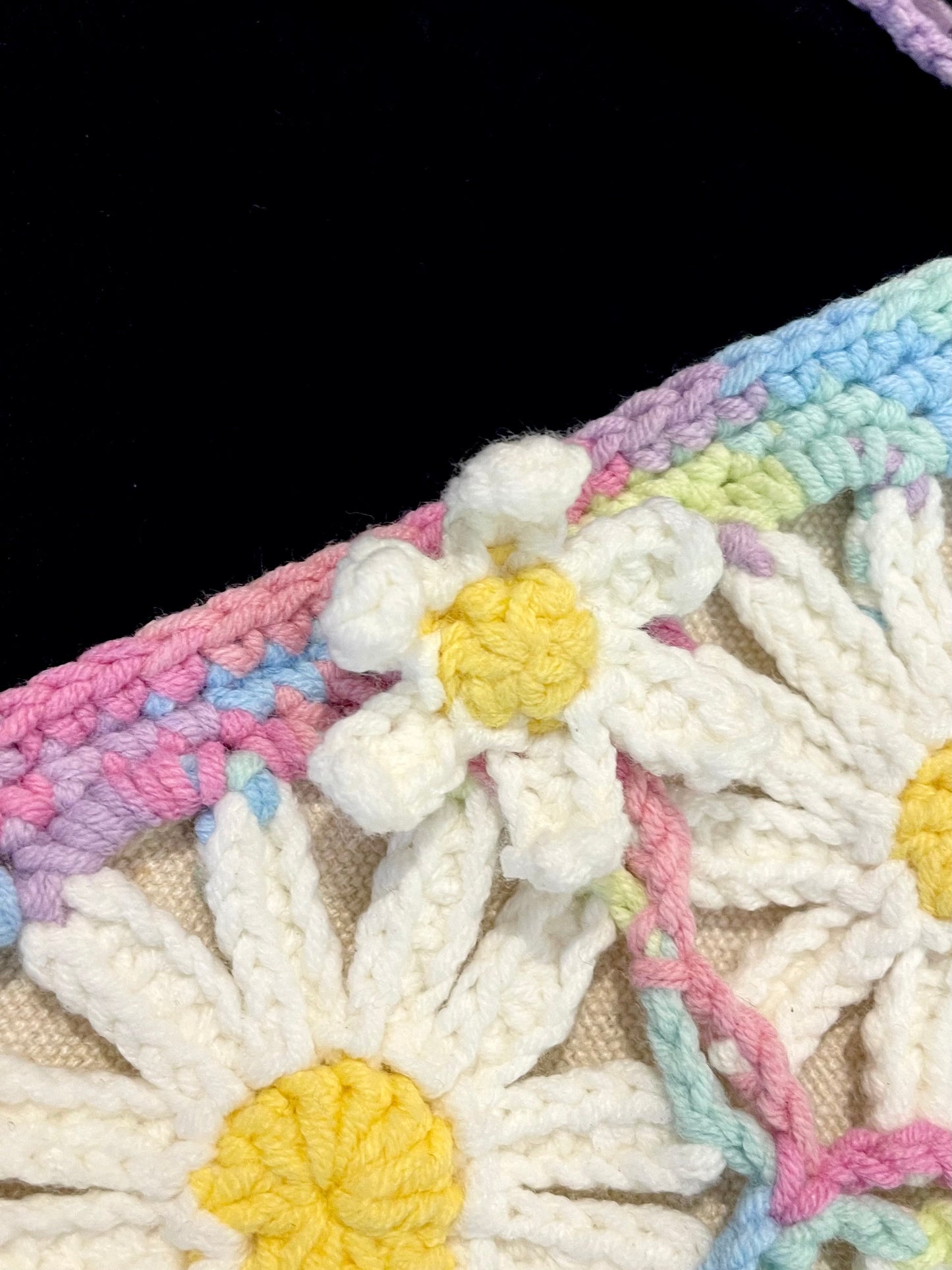 Handmade Crochet Shoulder Bag —— Daisy