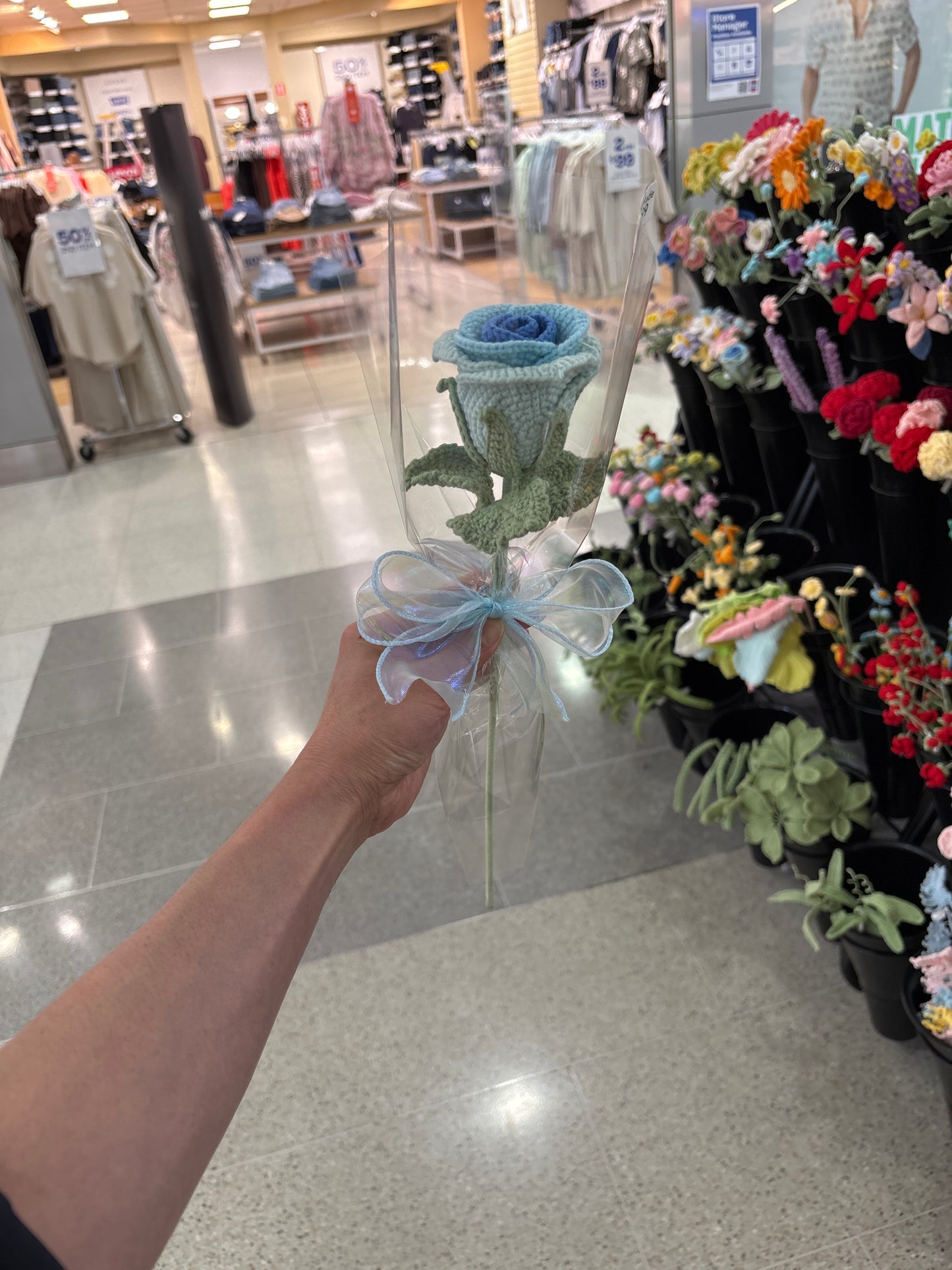 handmade crochet rose