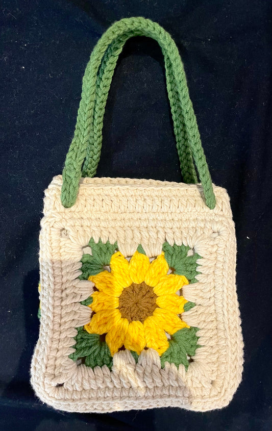 Handmade Crochet Handbag —— Sunflower