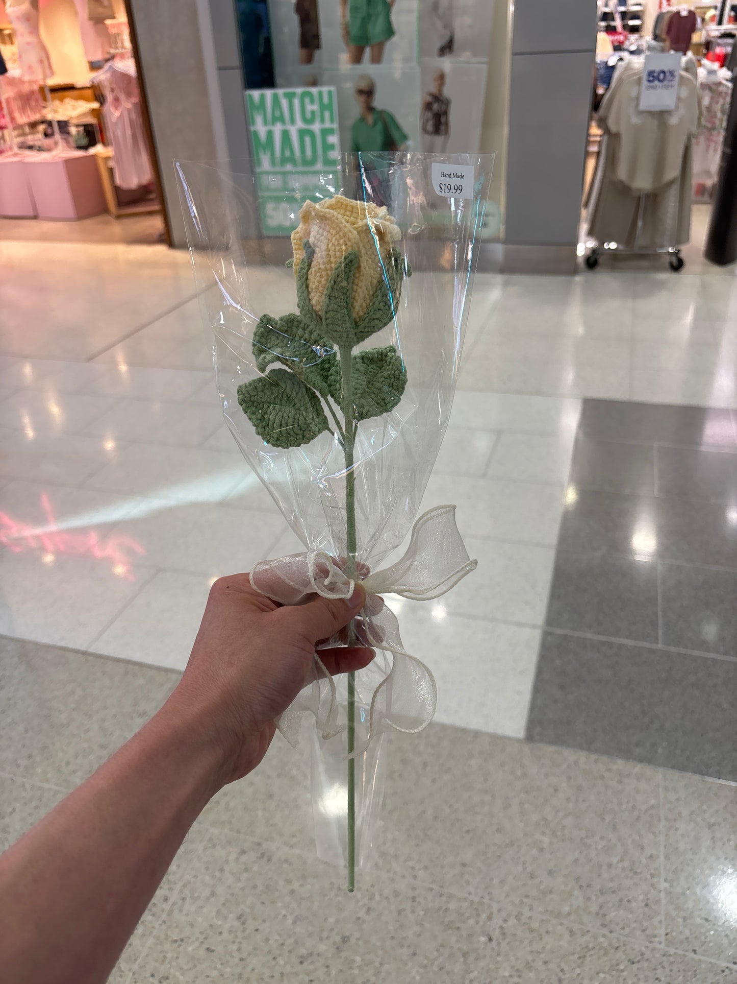 handmade crochet rose