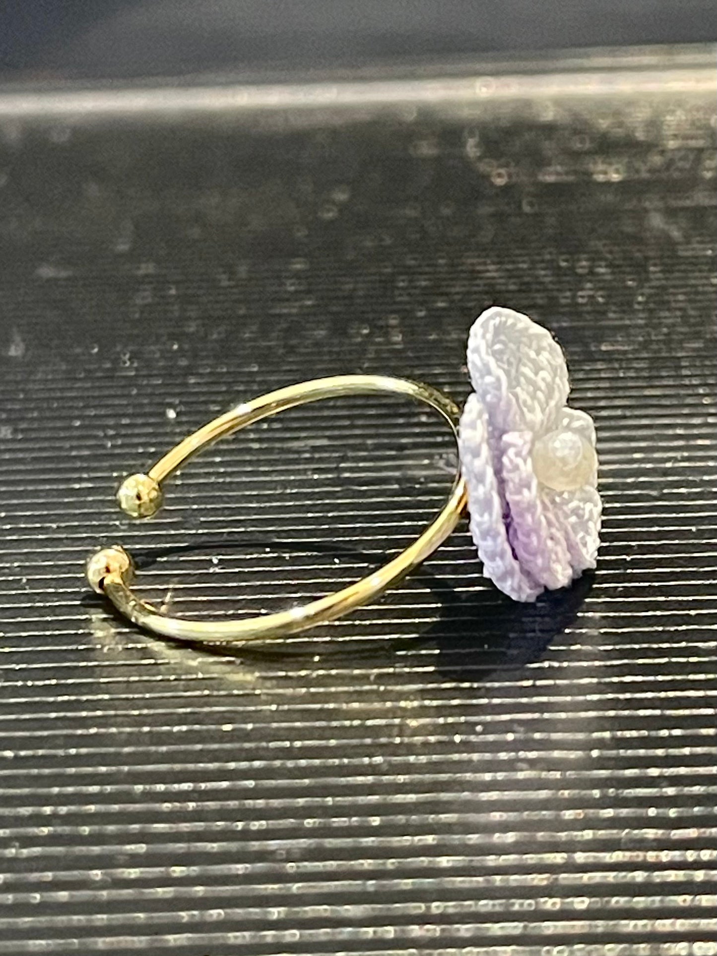 Three-Petal Flower Ring