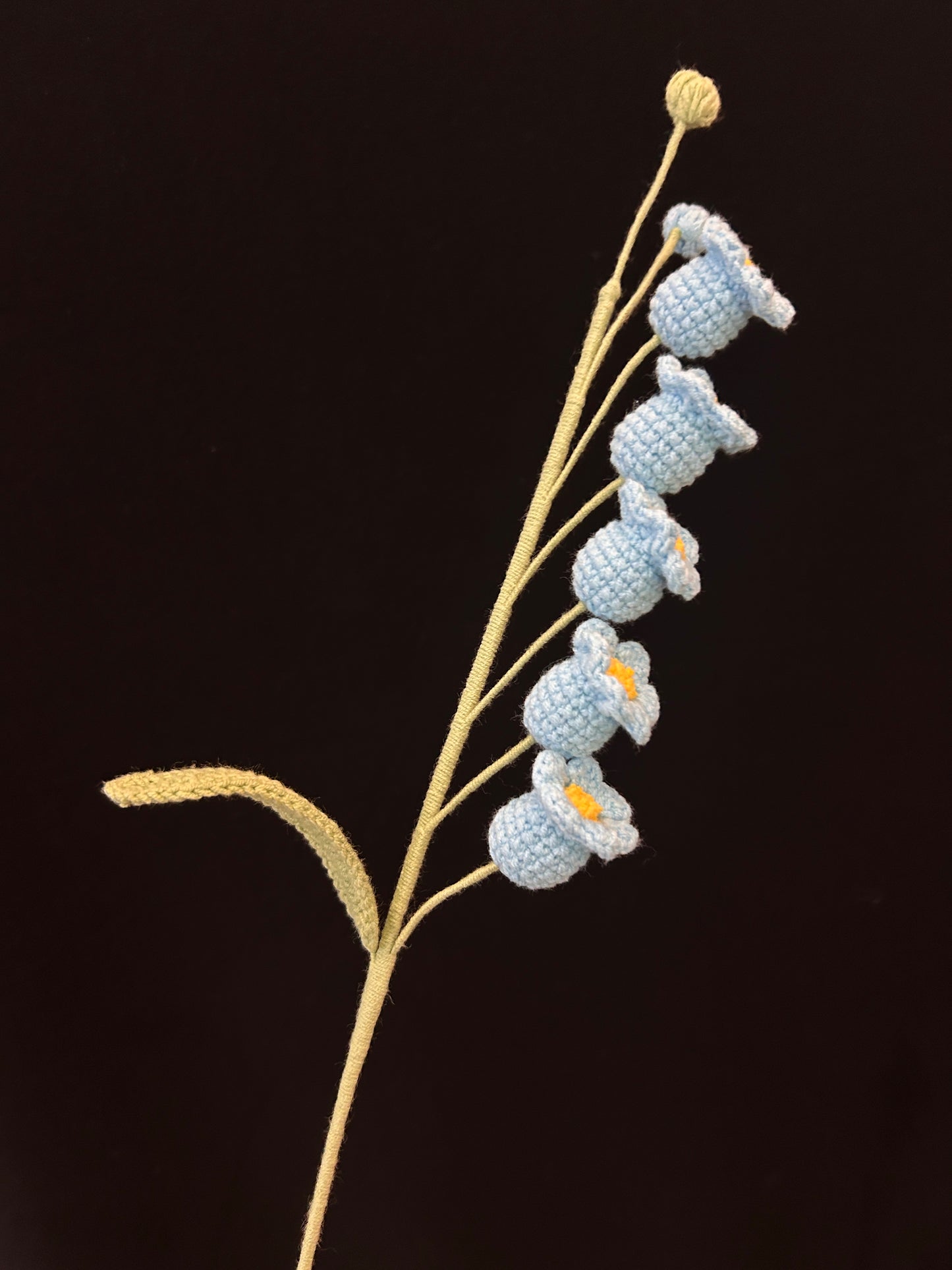 Handmade Crochet Long Stem Flower —— Lily of the Valley