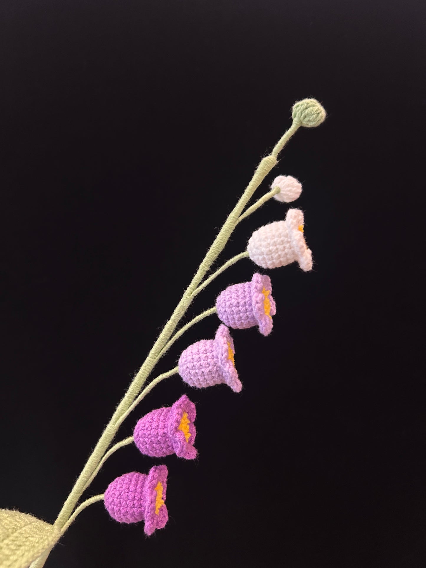 Handmade Crochet Long Stem Flower —— Lily of the Valley