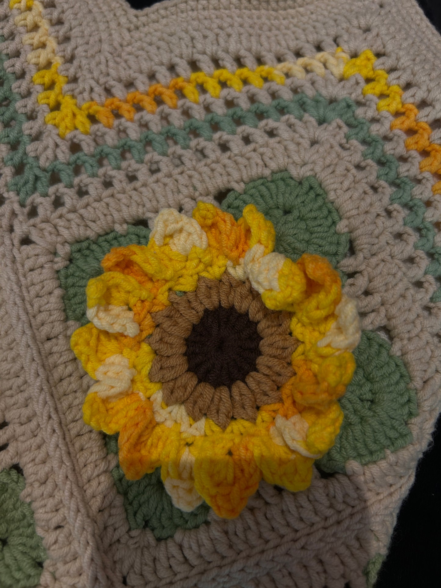 3D Sunflower Shoulder Bag