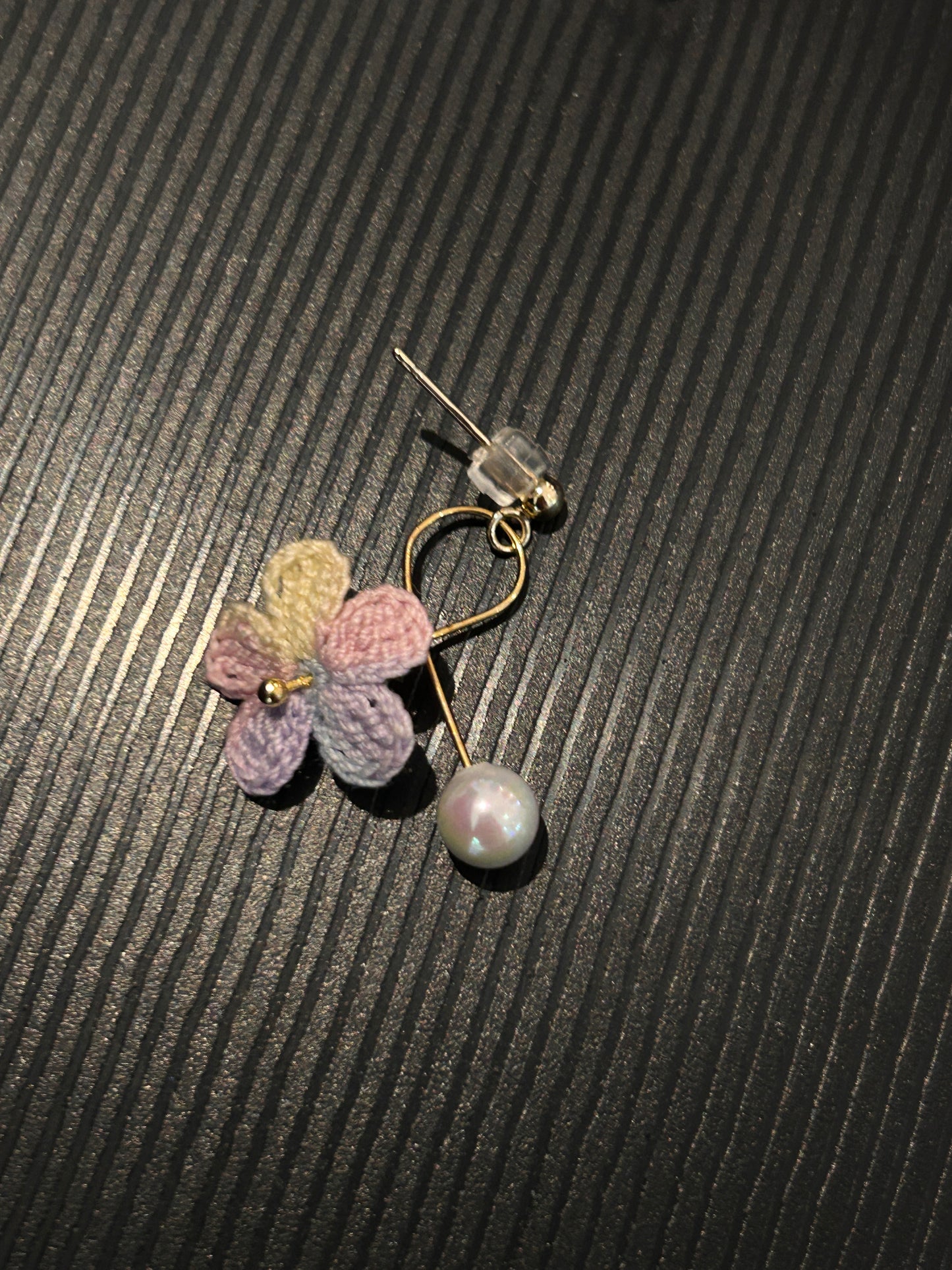 Five-Petal Flower Earrings (Spiral)