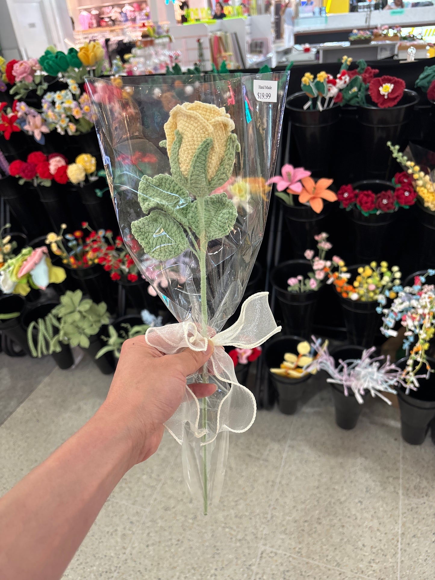 handmade crochet rose