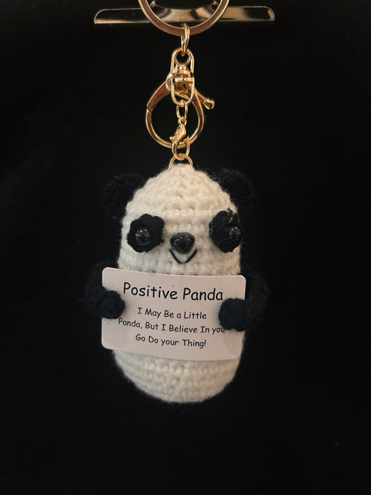 Handmade Crochet Keychain —— Emotional Support Animals (Panda)