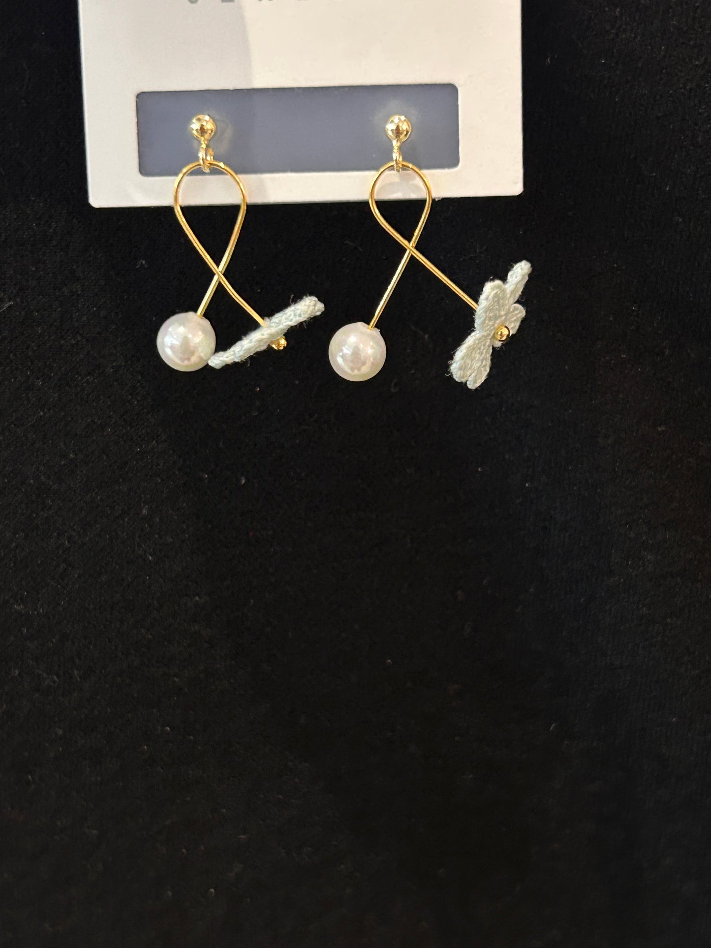 Five-Petal Flower Earrings (Spiral)