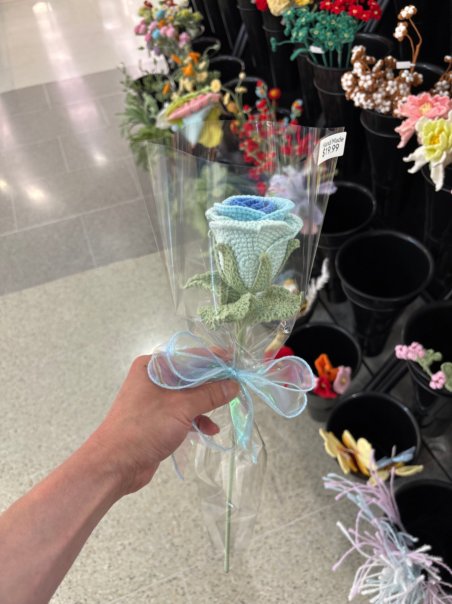 handmade crochet rose