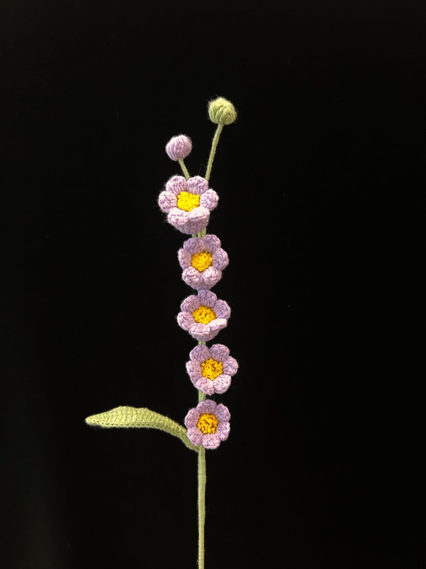 Handmade Crochet Long Stem Flower —— Lily of the Valley