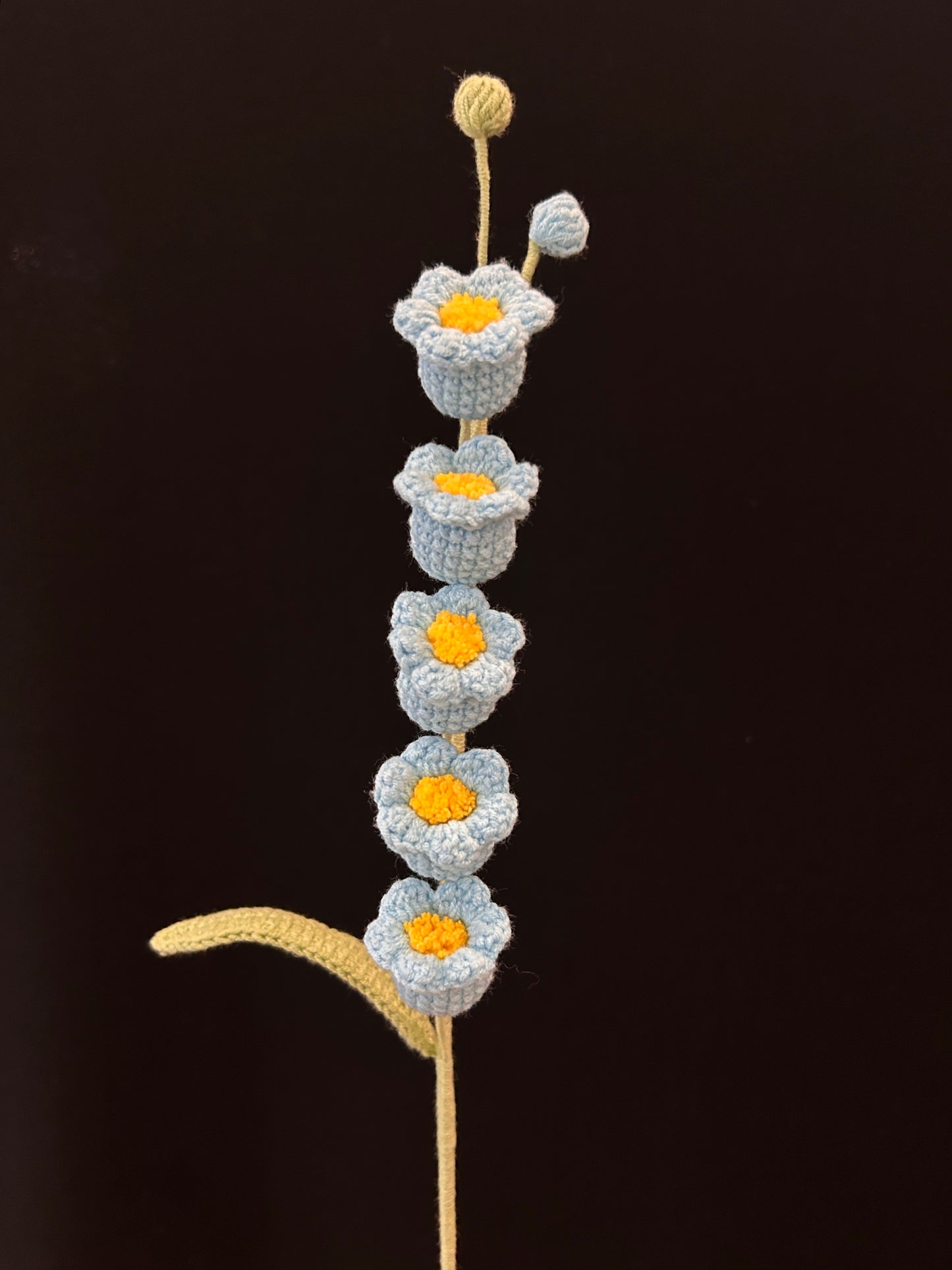 Handmade Crochet Long Stem Flower —— Lily of the Valley