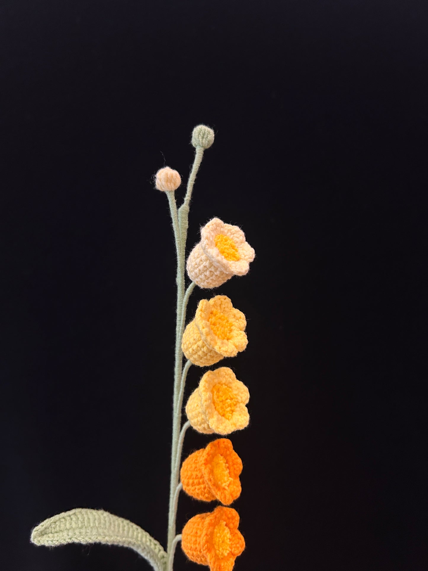 Handmade Crochet Long Stem Flower —— Lily of the Valley