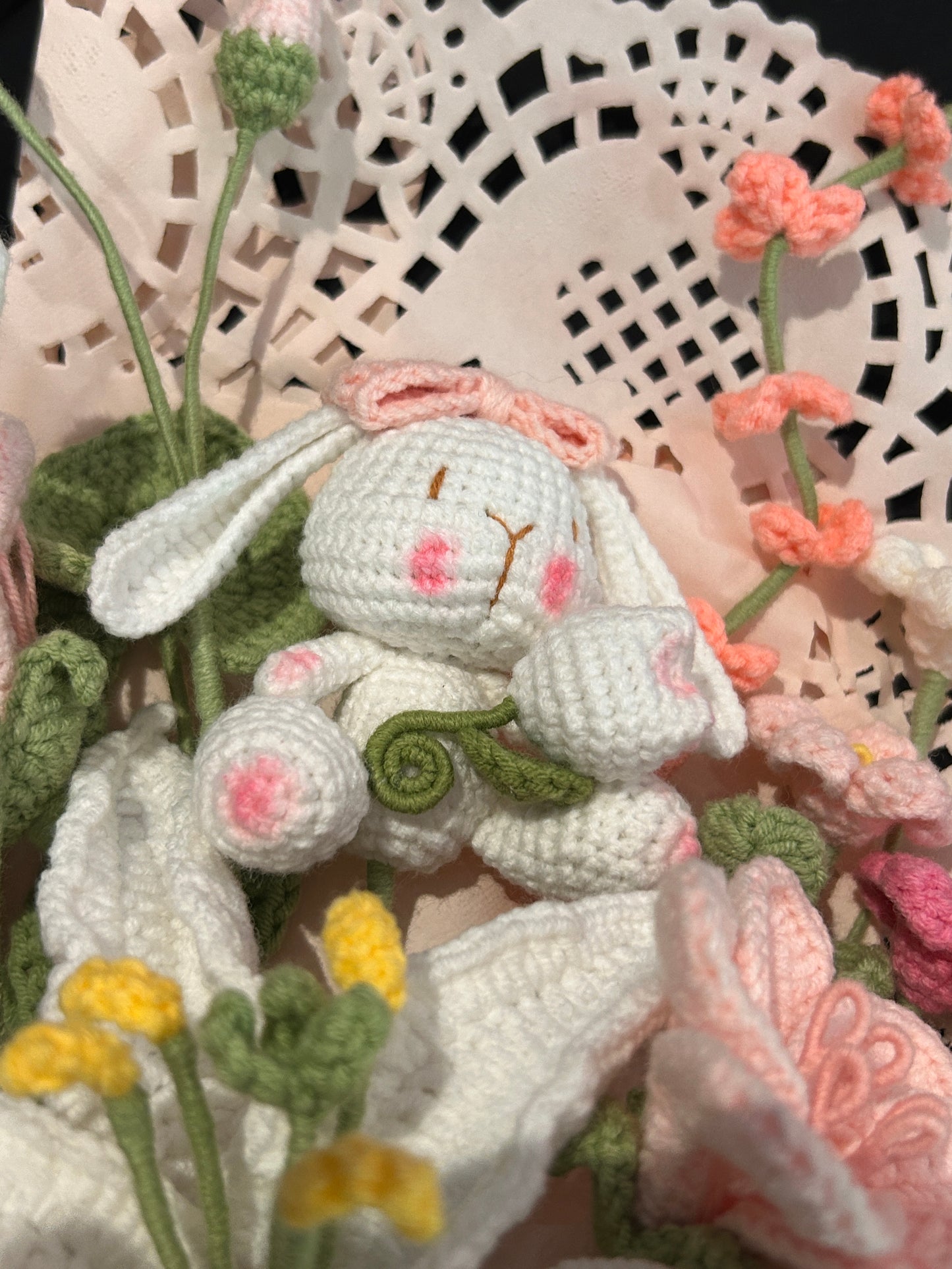 Handmade Bunny & Lily Bouquet
