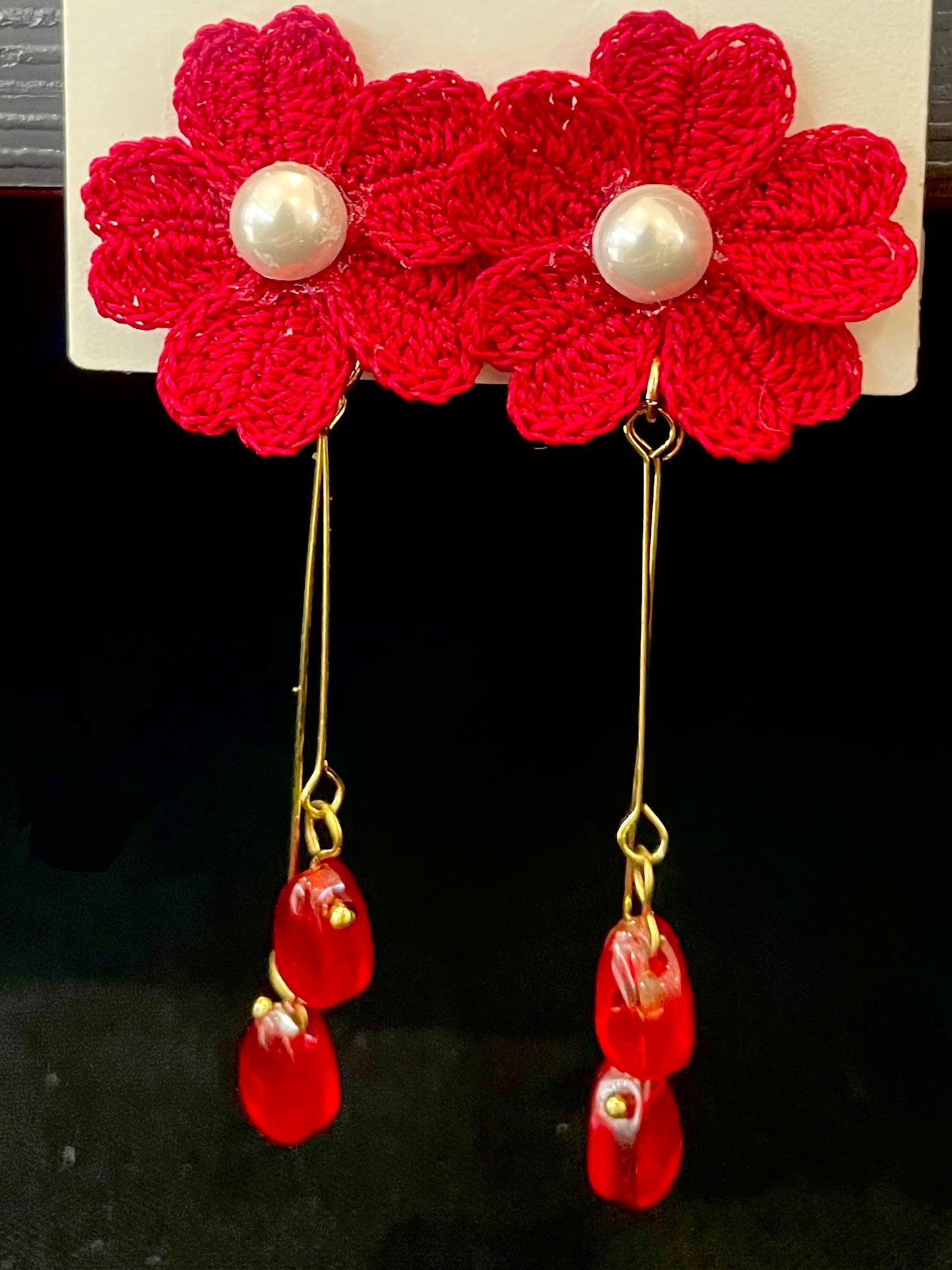 Cherry Blossom Earrings (Long Drop)