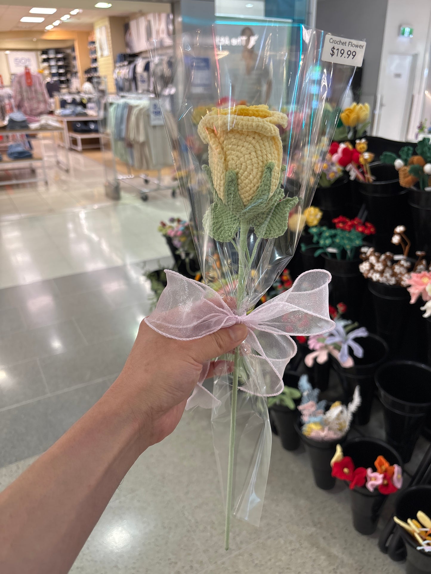 handmade crochet rose