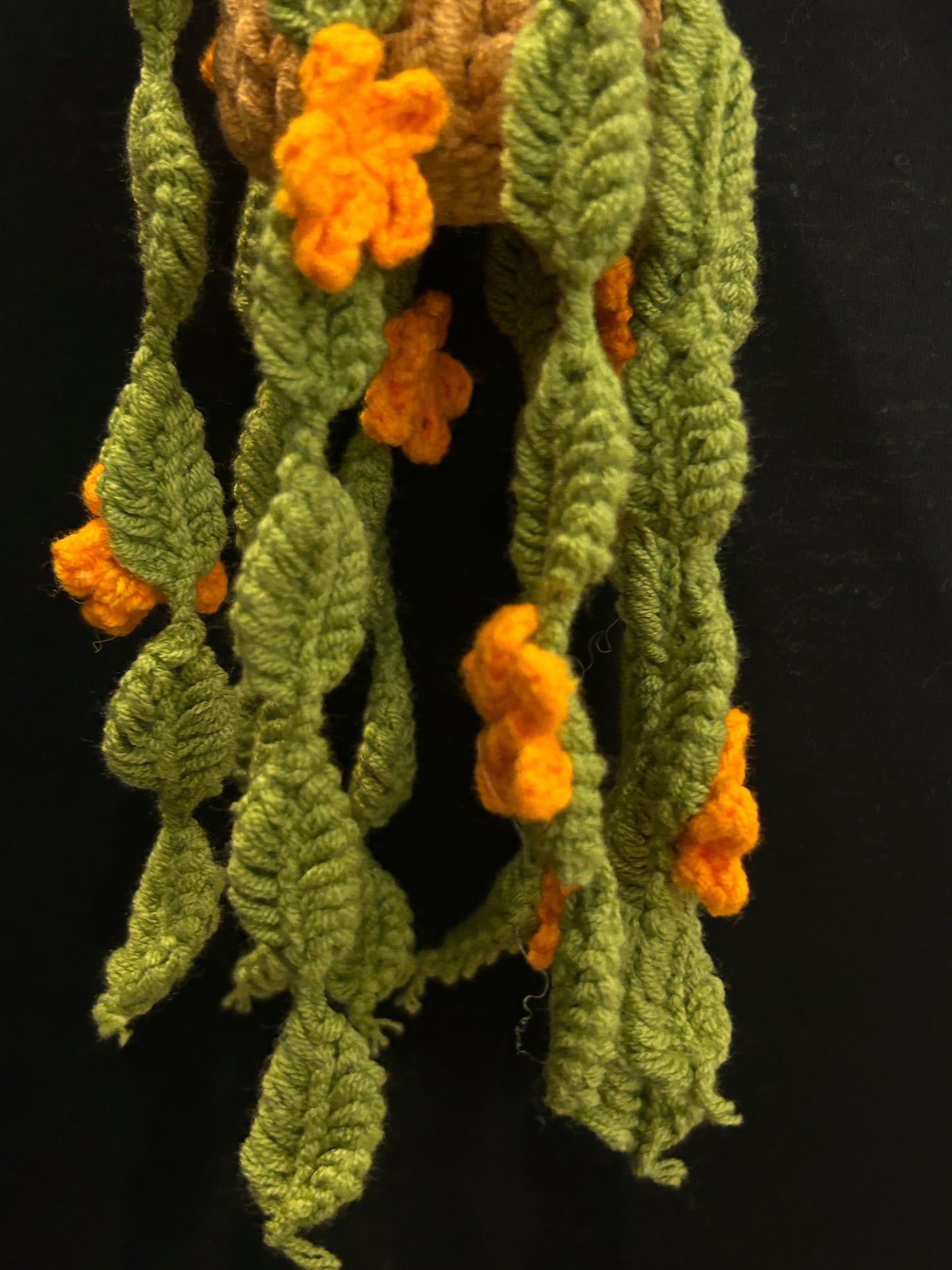 Hanging Leaf & Flower Basket