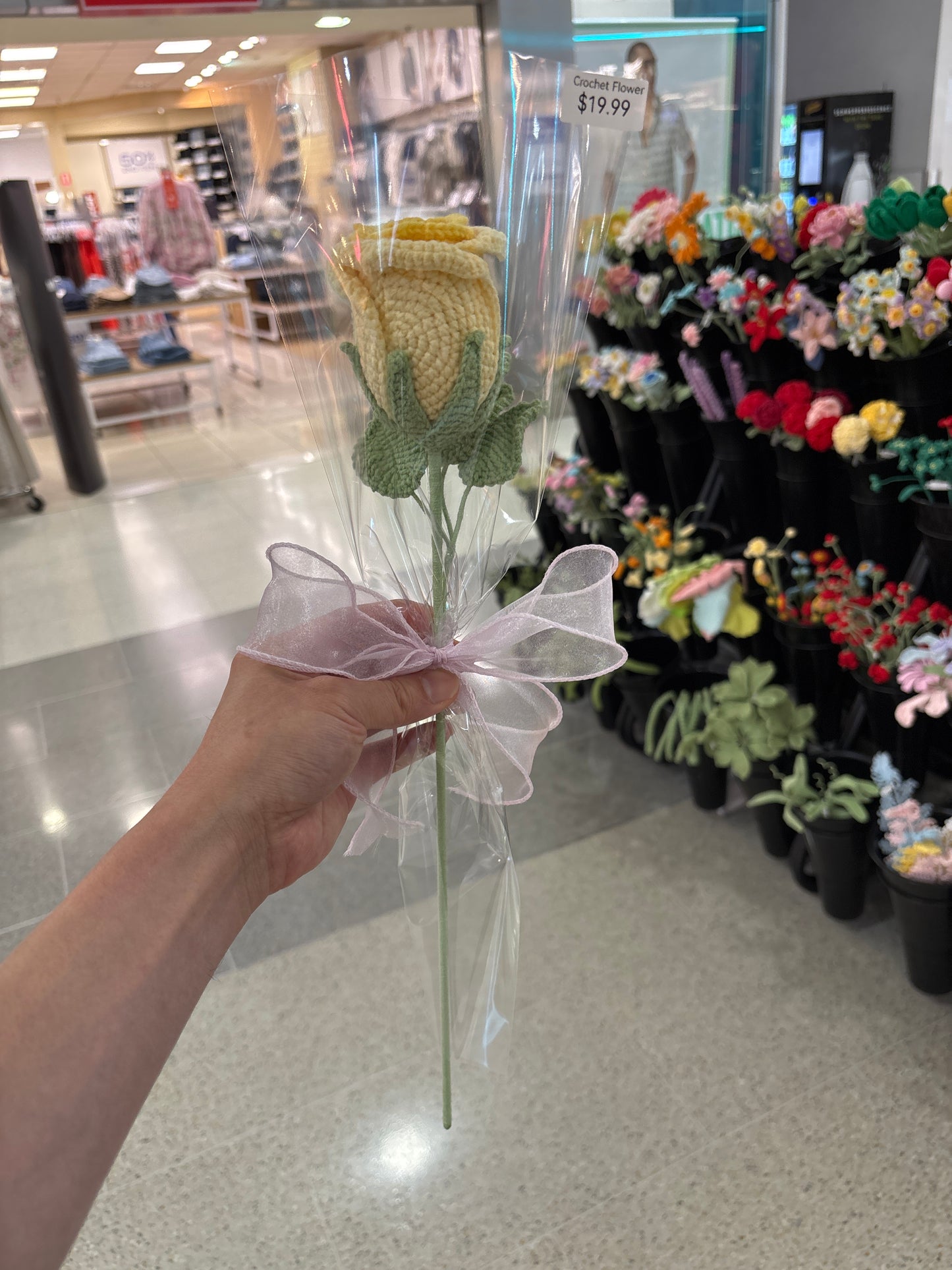 handmade crochet rose