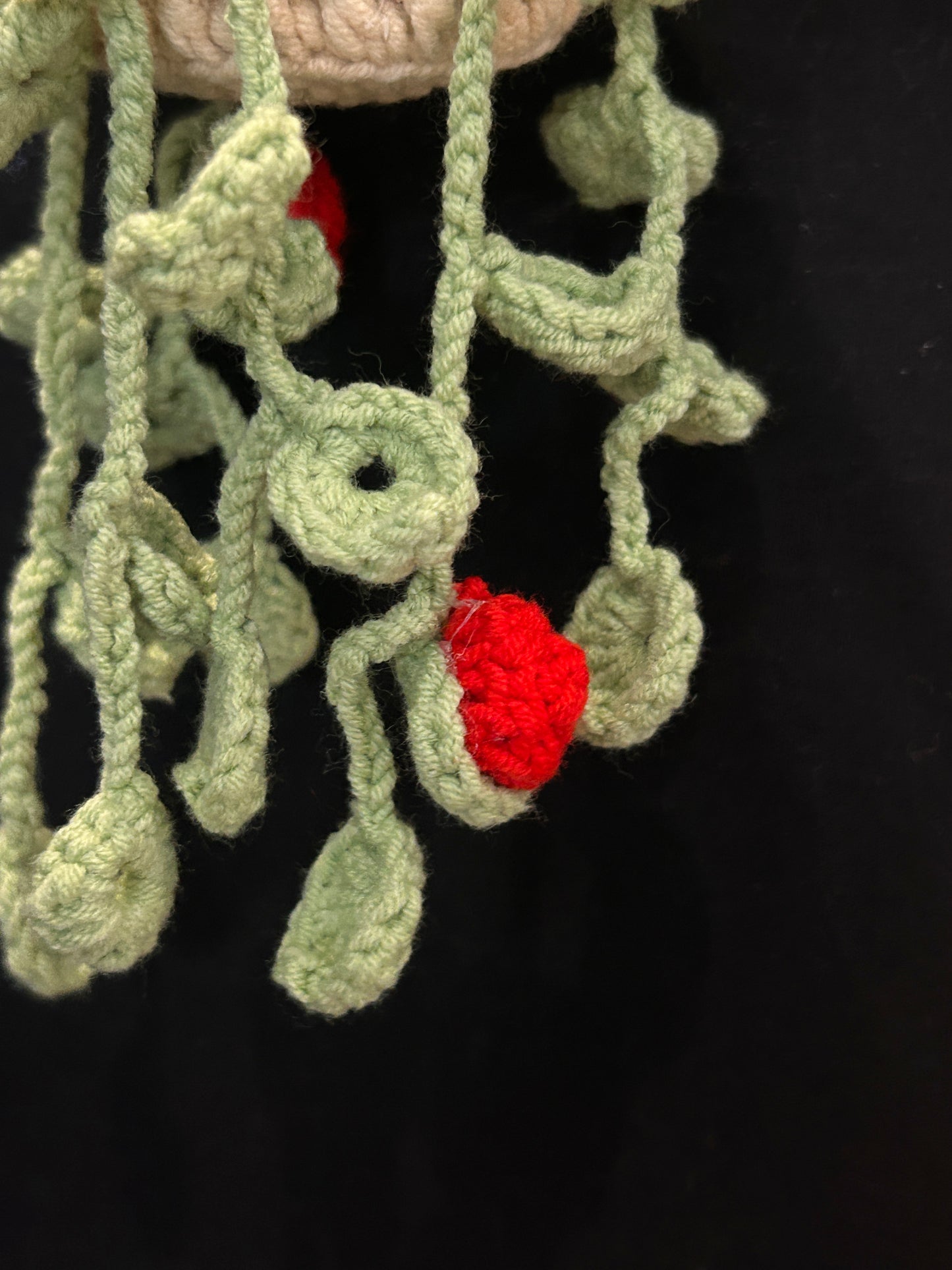 Hanging Red Flower Basket