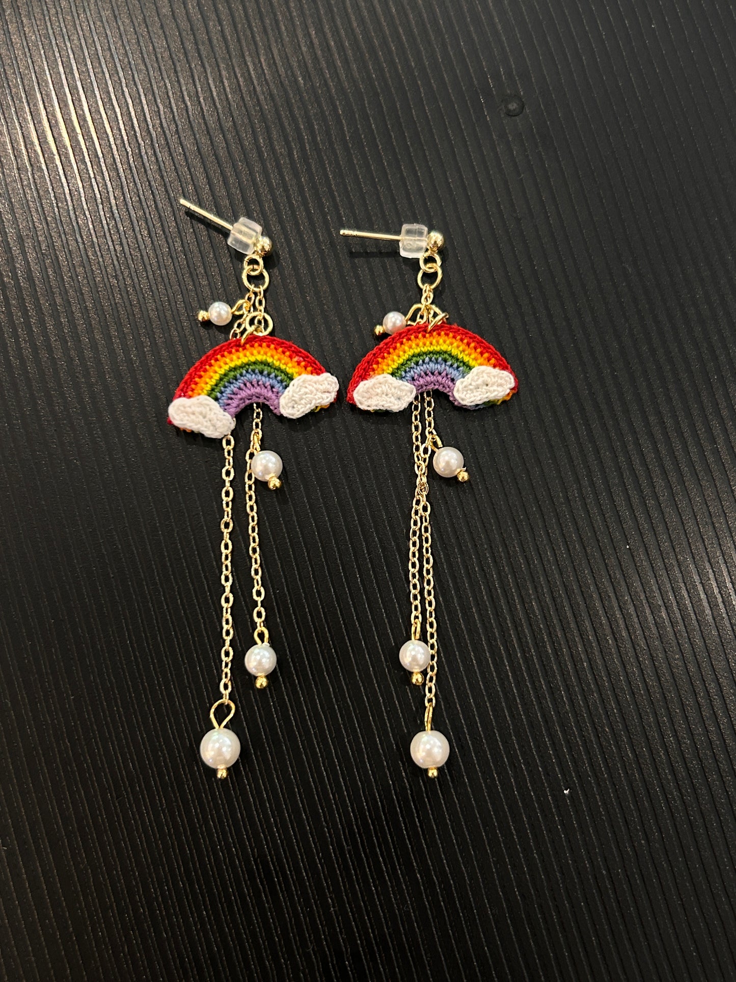 Rainbow Earrings (Pearl)