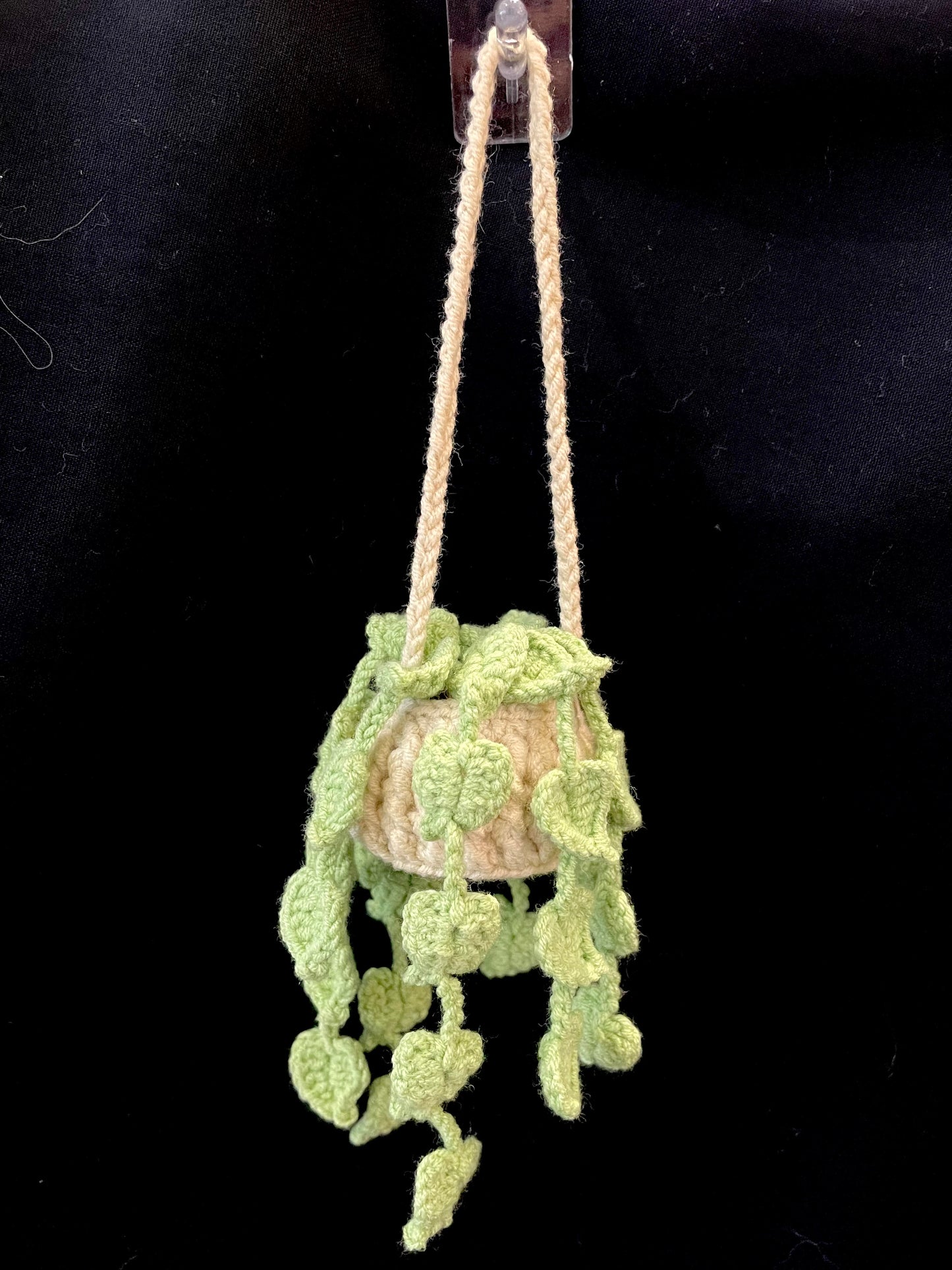 Handmade Crochet Hanging Flower Basket —— Leaf