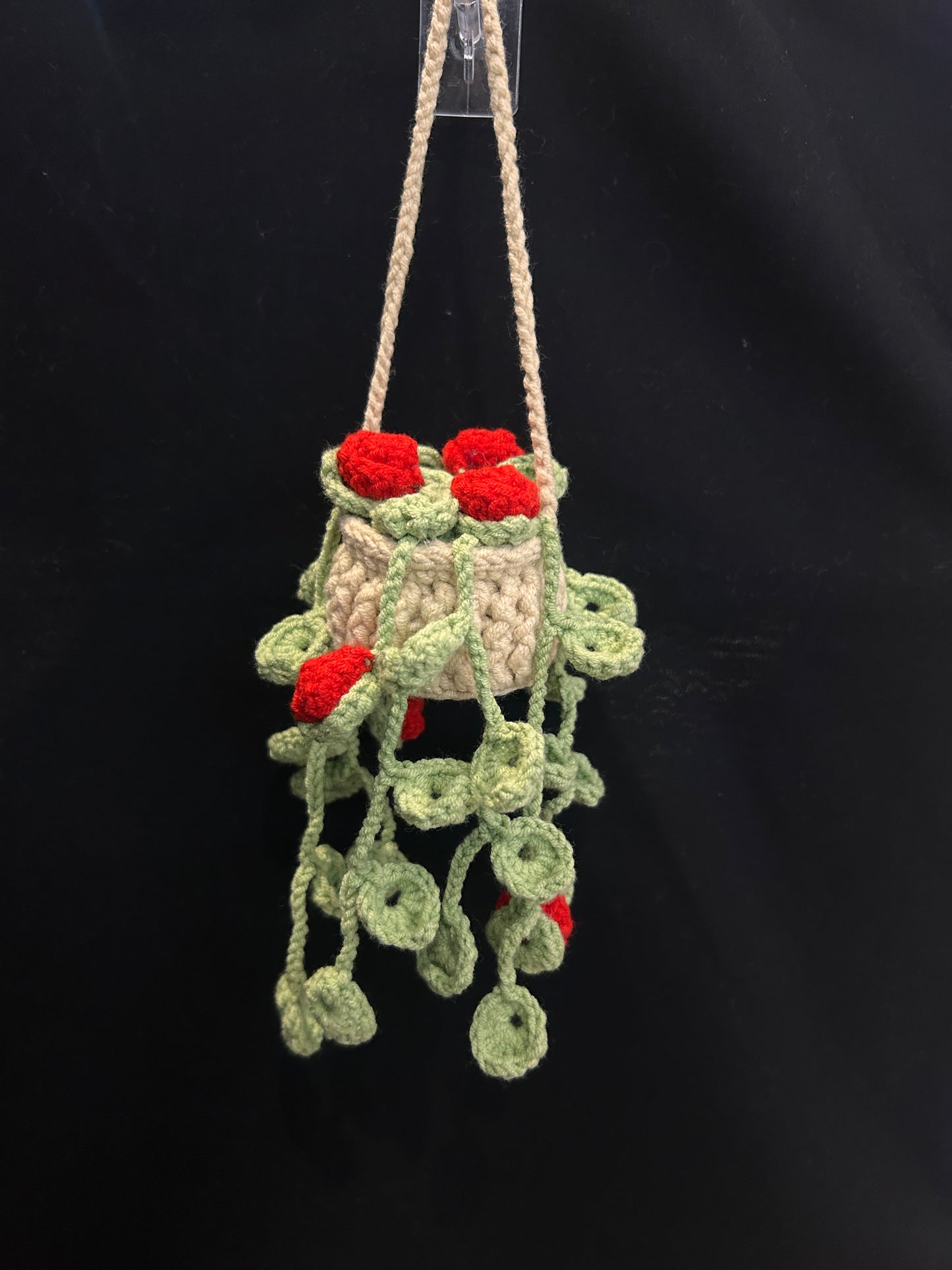 Hanging Red Flower Basket