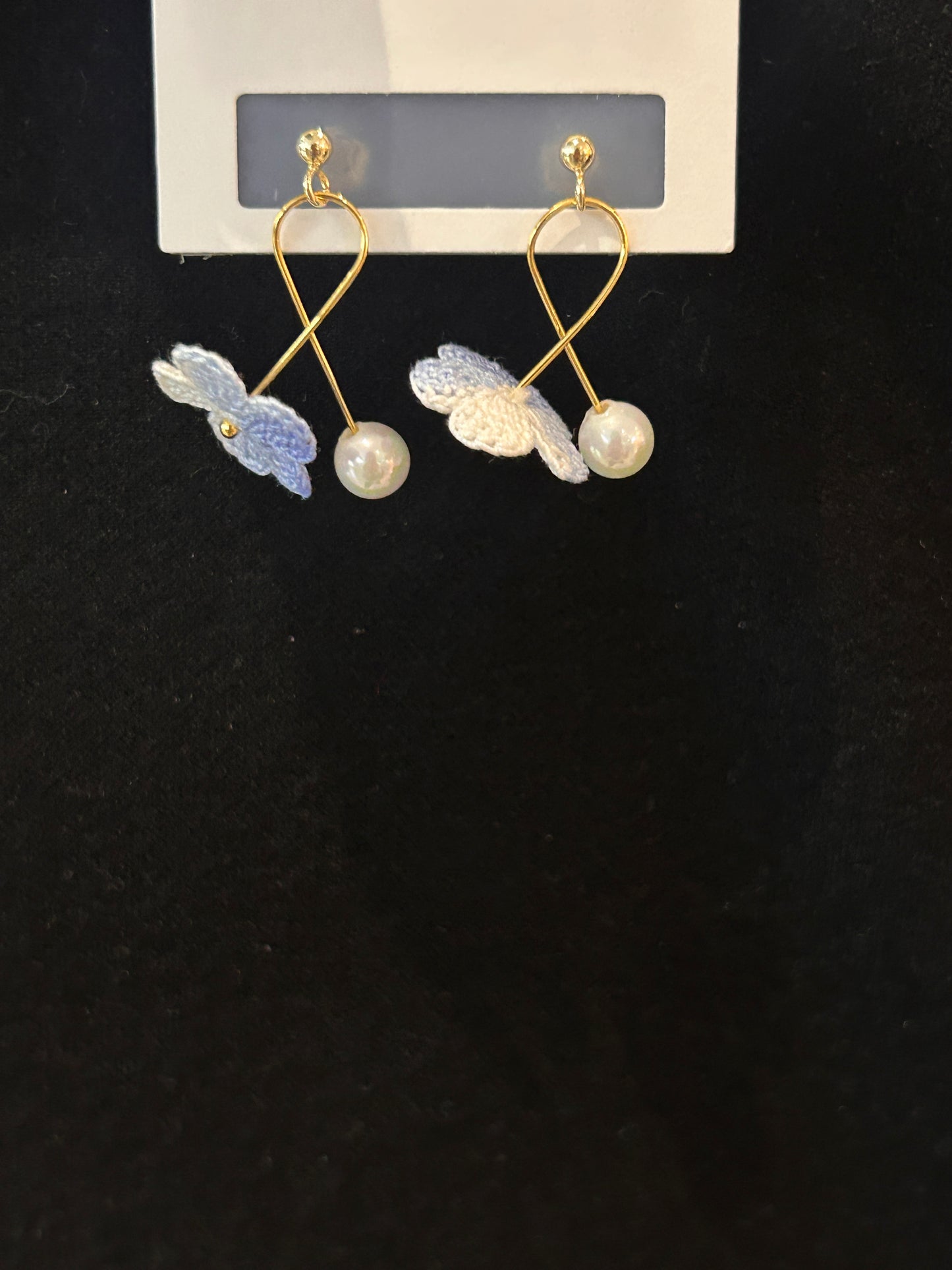 Five-Petal Flower Earrings (Spiral)