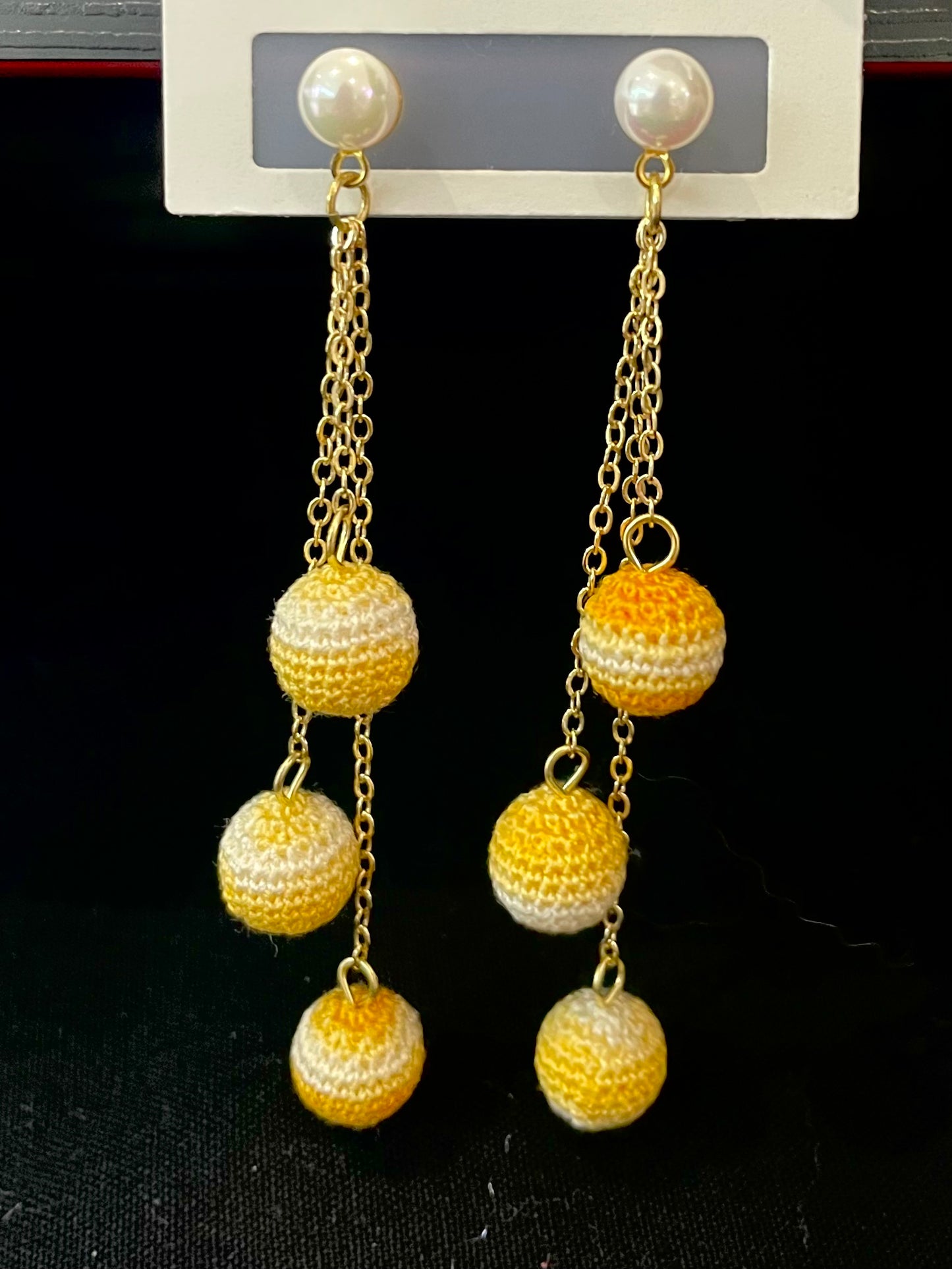 Ball Earrings (Chain)