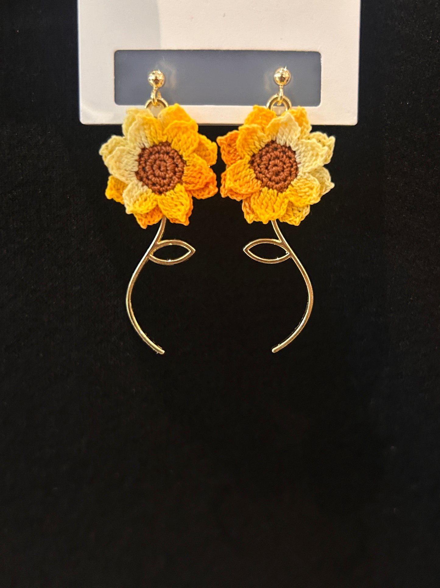 Sunflower Earrings (Curly)