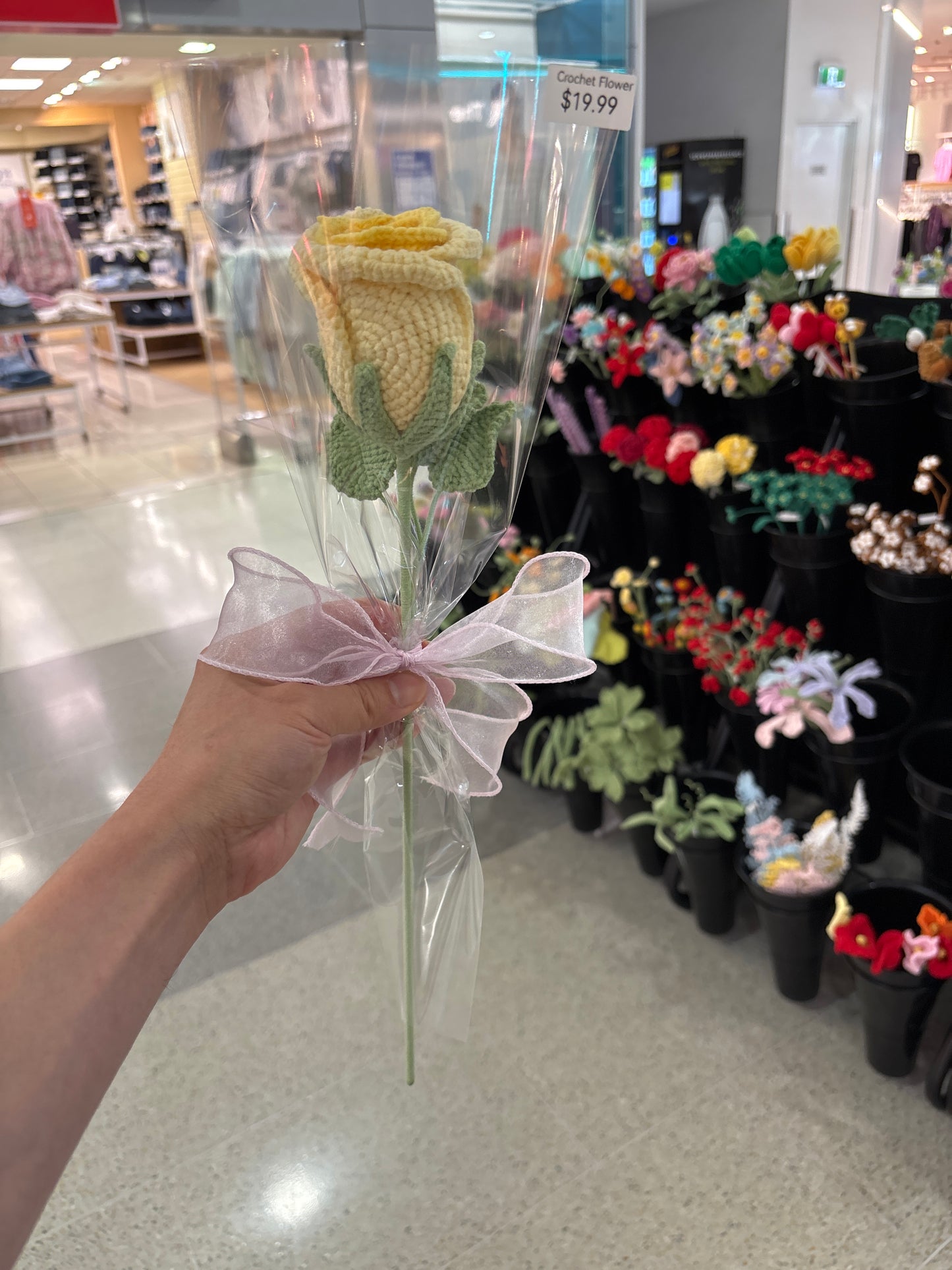 handmade crochet rose