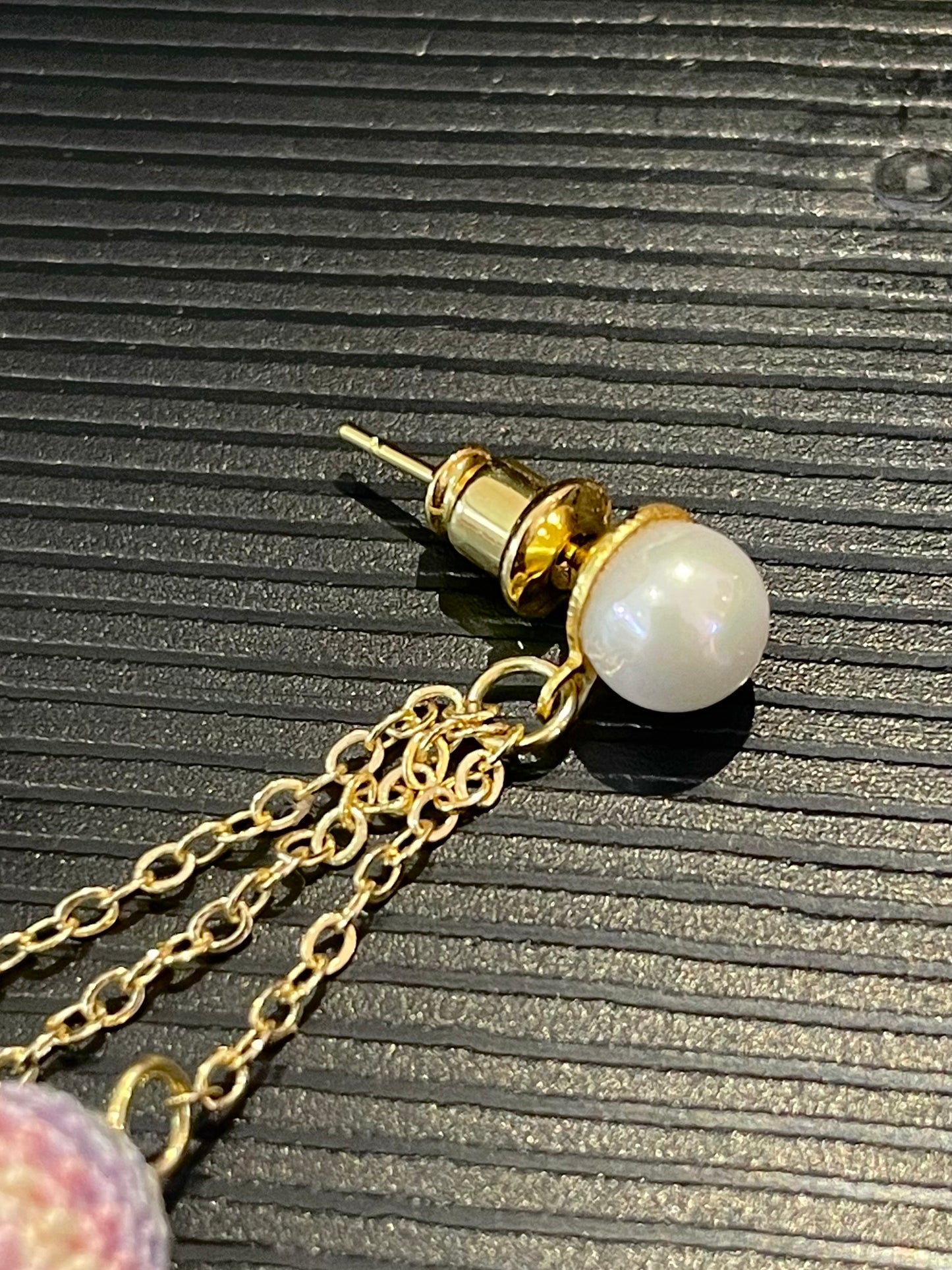 Ball Earrings (Chain)