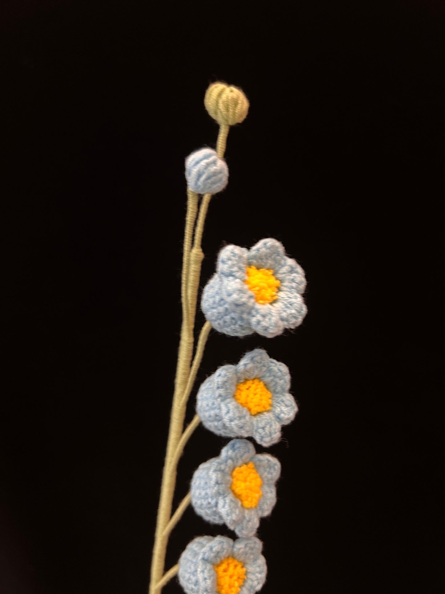 Handmade Crochet Long Stem Flower —— Lily of the Valley