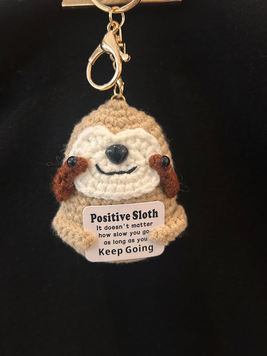 Handmade Crochet Keychain —— Emotional Support Animals (Sloth)