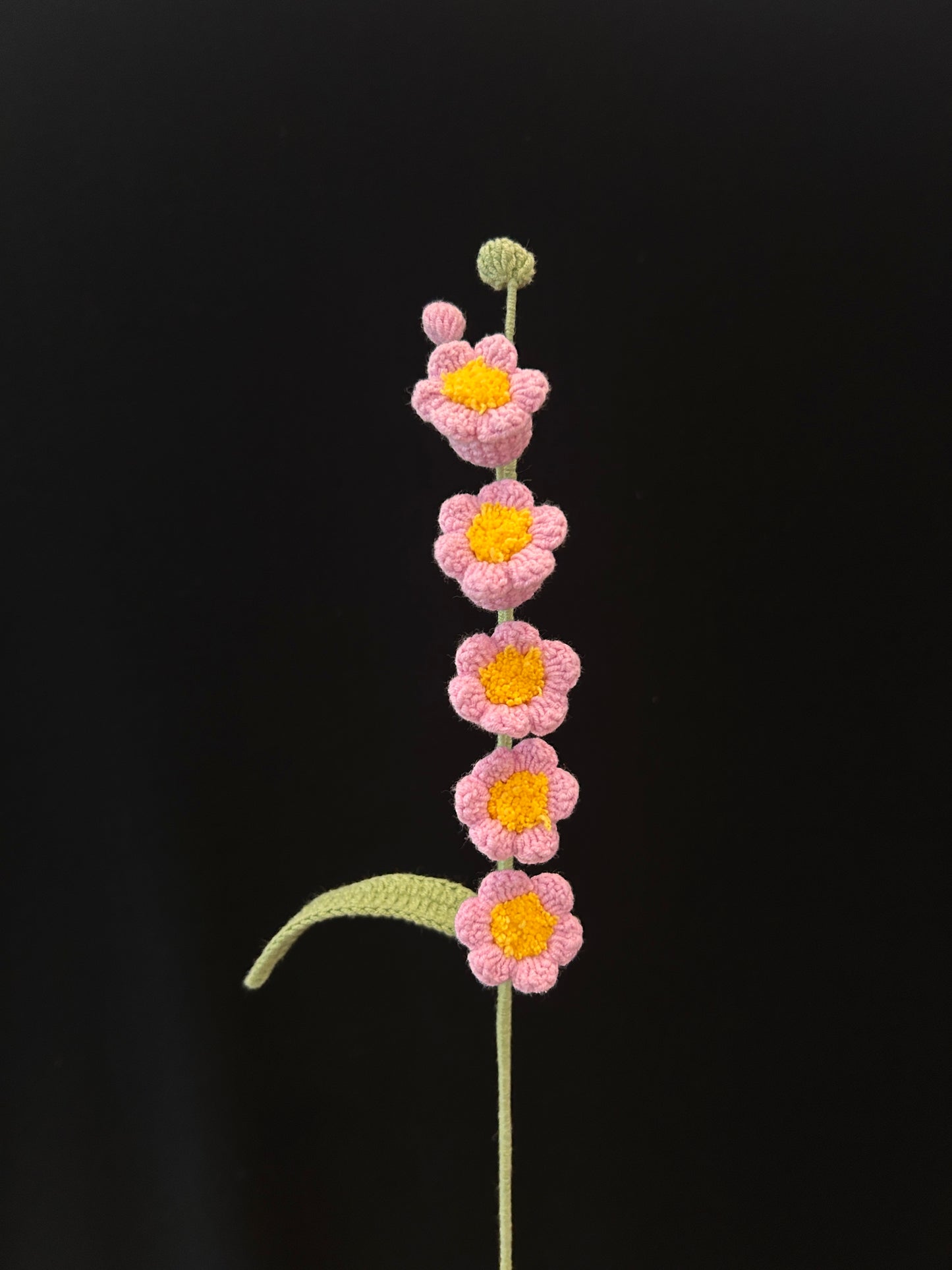 Handmade Crochet Long Stem Flower —— Lily of the Valley