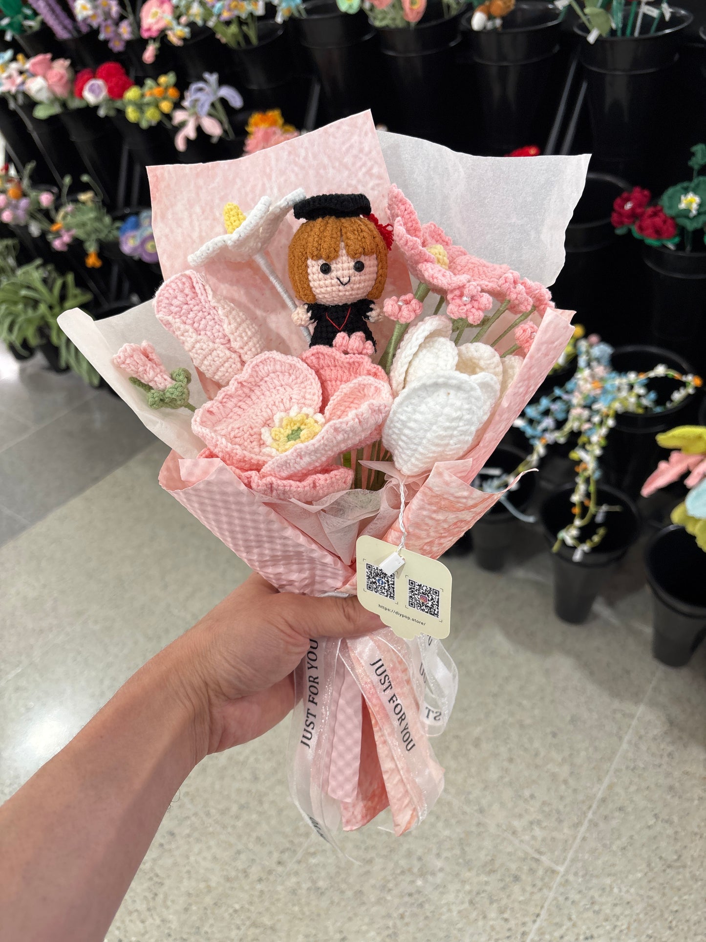 Handmade Crochet Graduation Bouquet