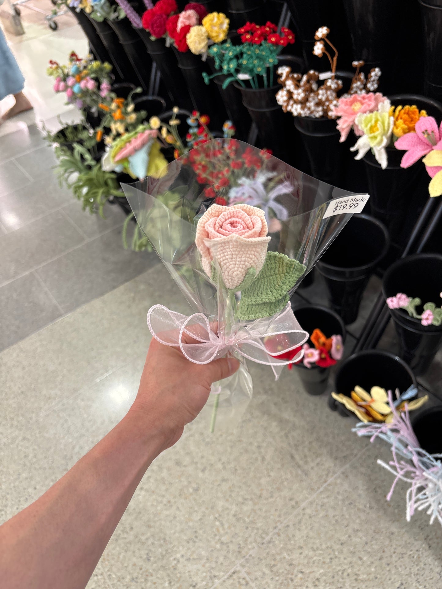 handmade crochet rose