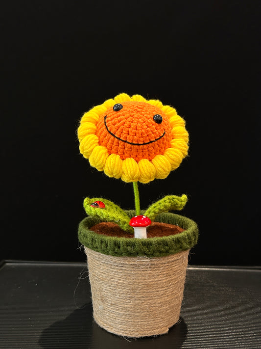 Sunflower Pot (Smile Face)