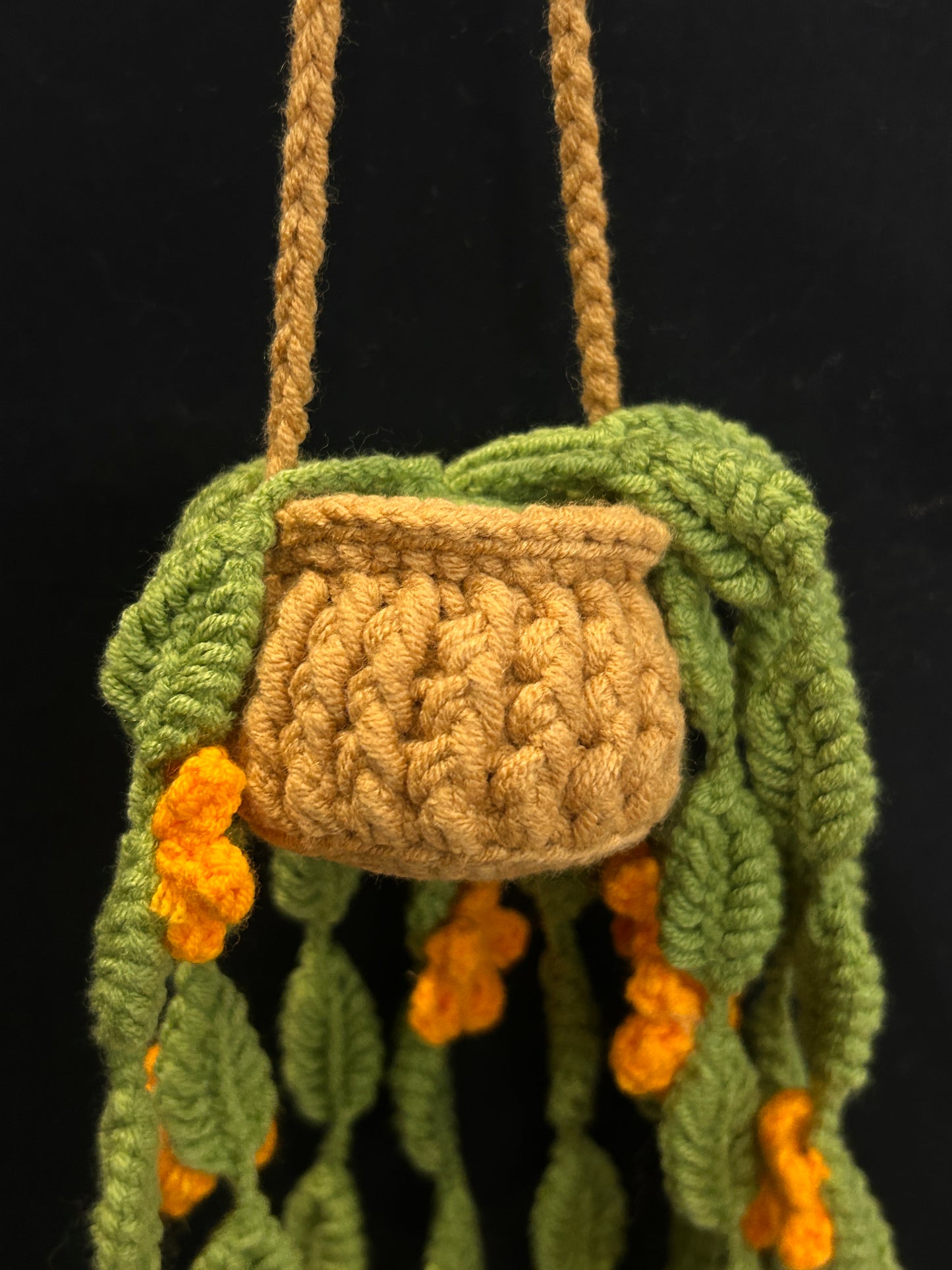 Hanging Leaf & Flower Basket