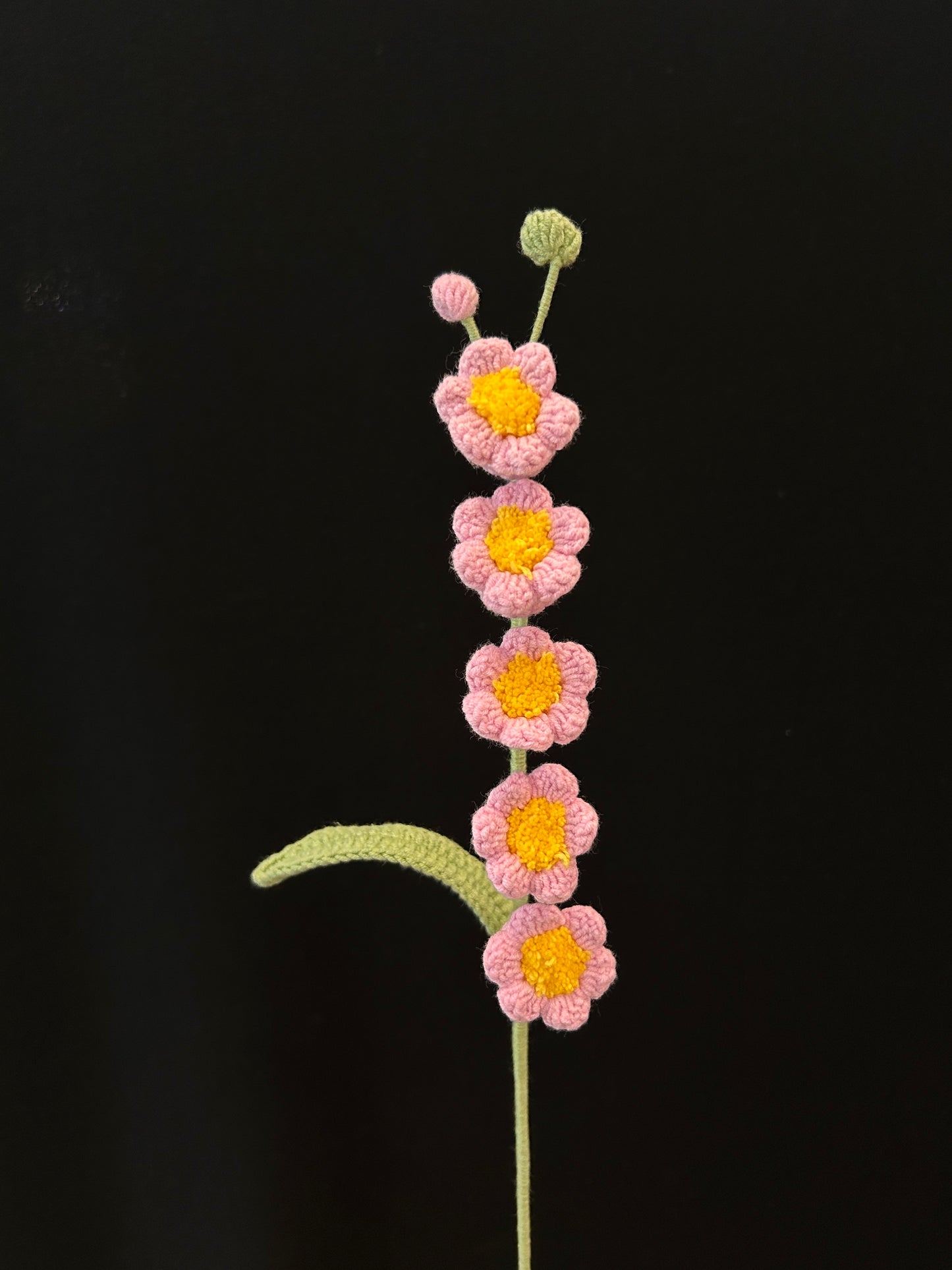 Handmade Crochet Long Stem Flower —— Lily of the Valley