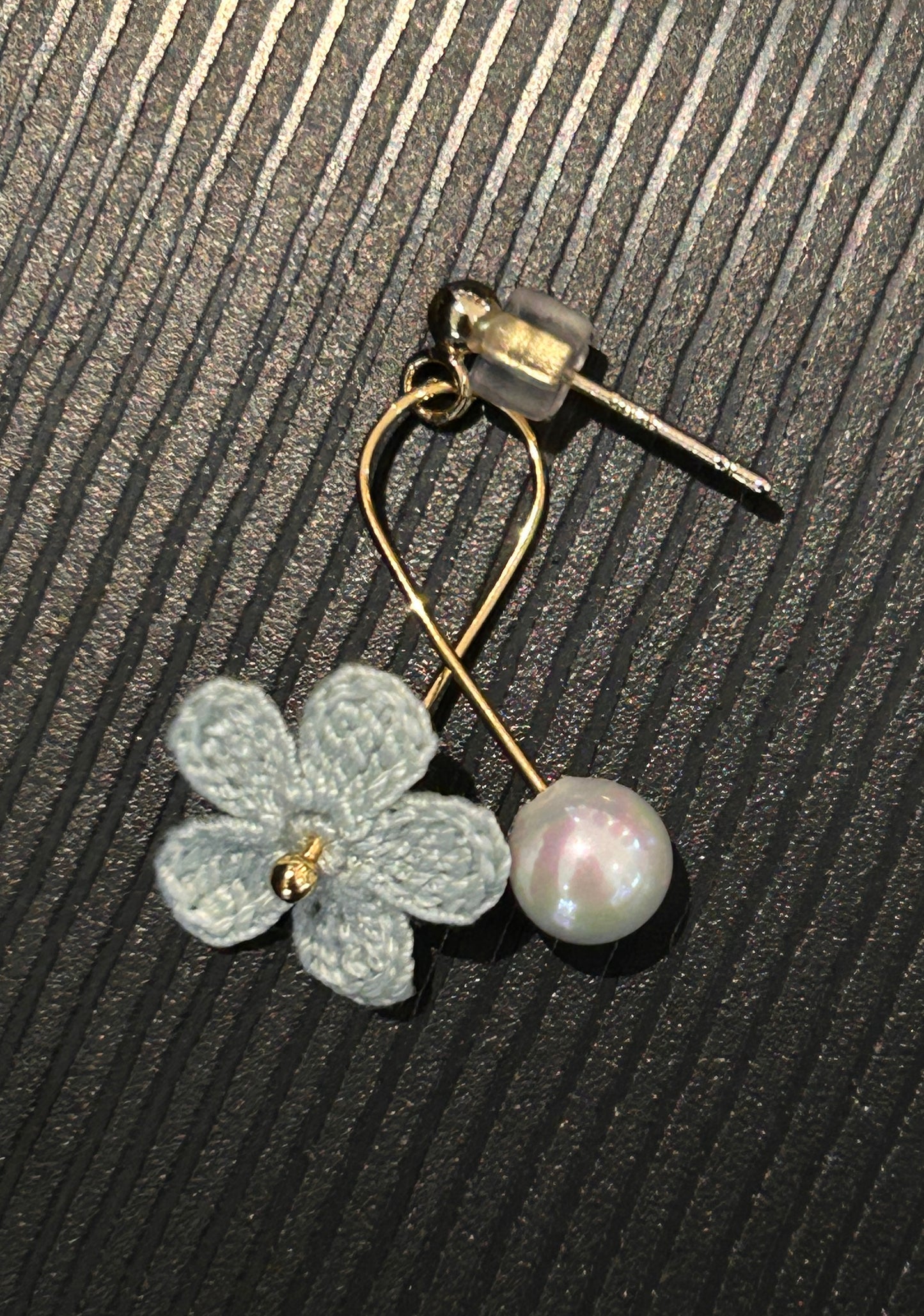 Five-Petal Flower Earrings (Spiral)