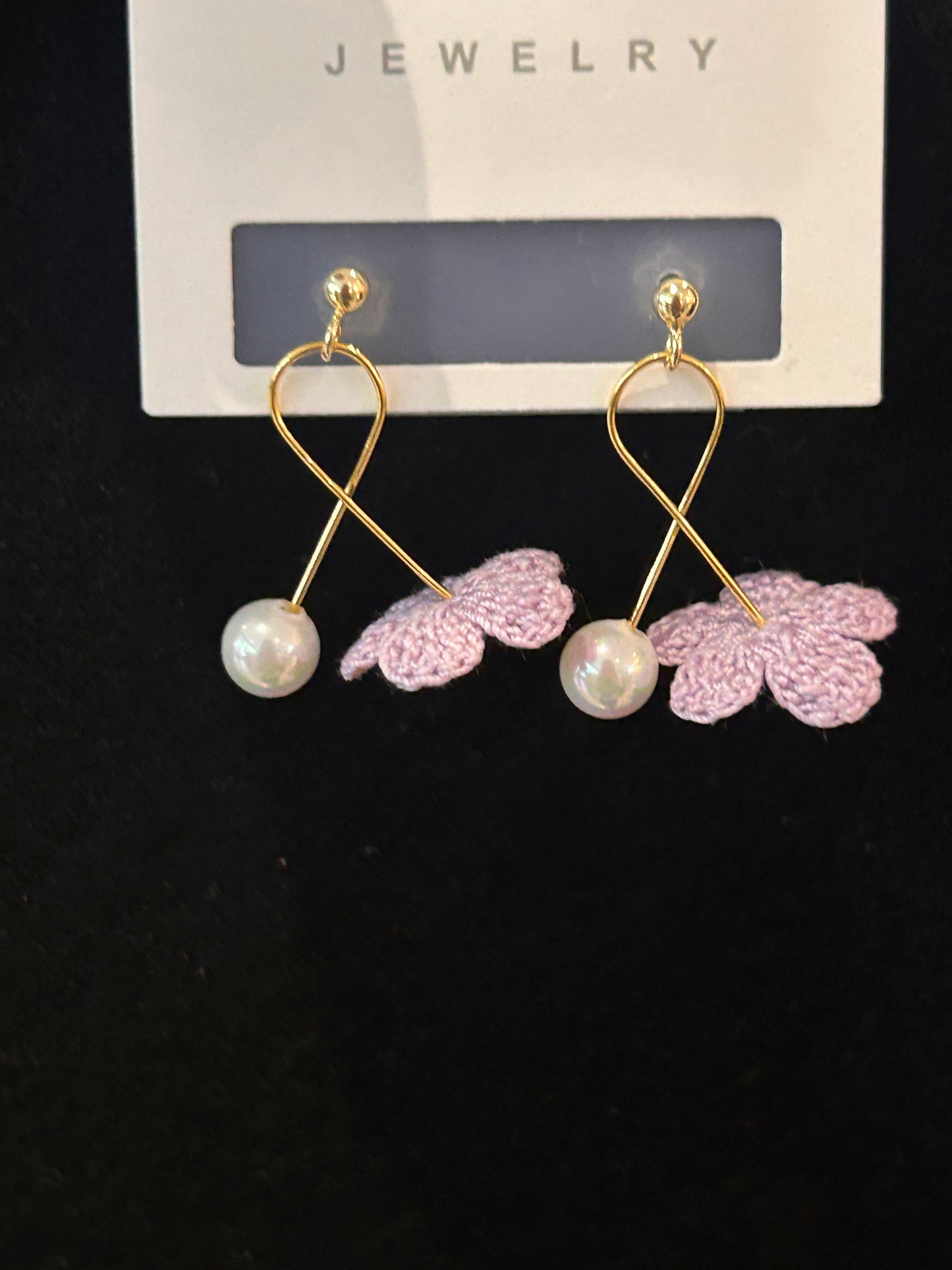 Five-Petal Flower Earrings (Spiral)