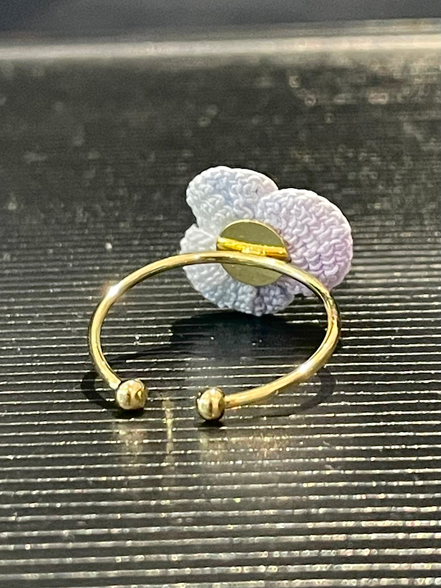 Three-Petal Flower Ring