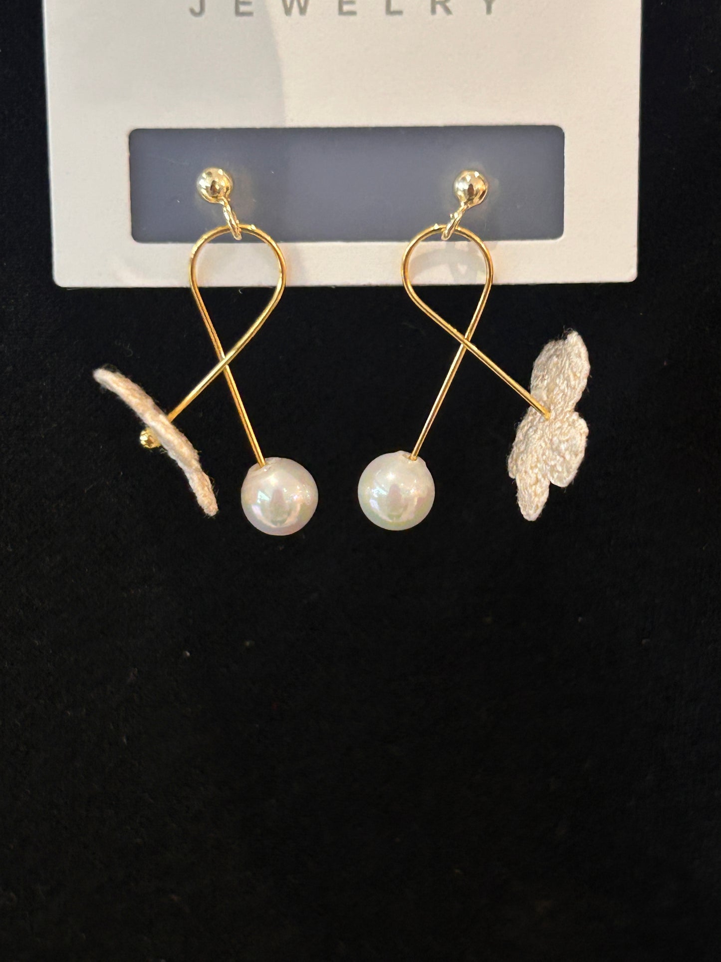 Five-Petal Flower Earrings (Spiral)