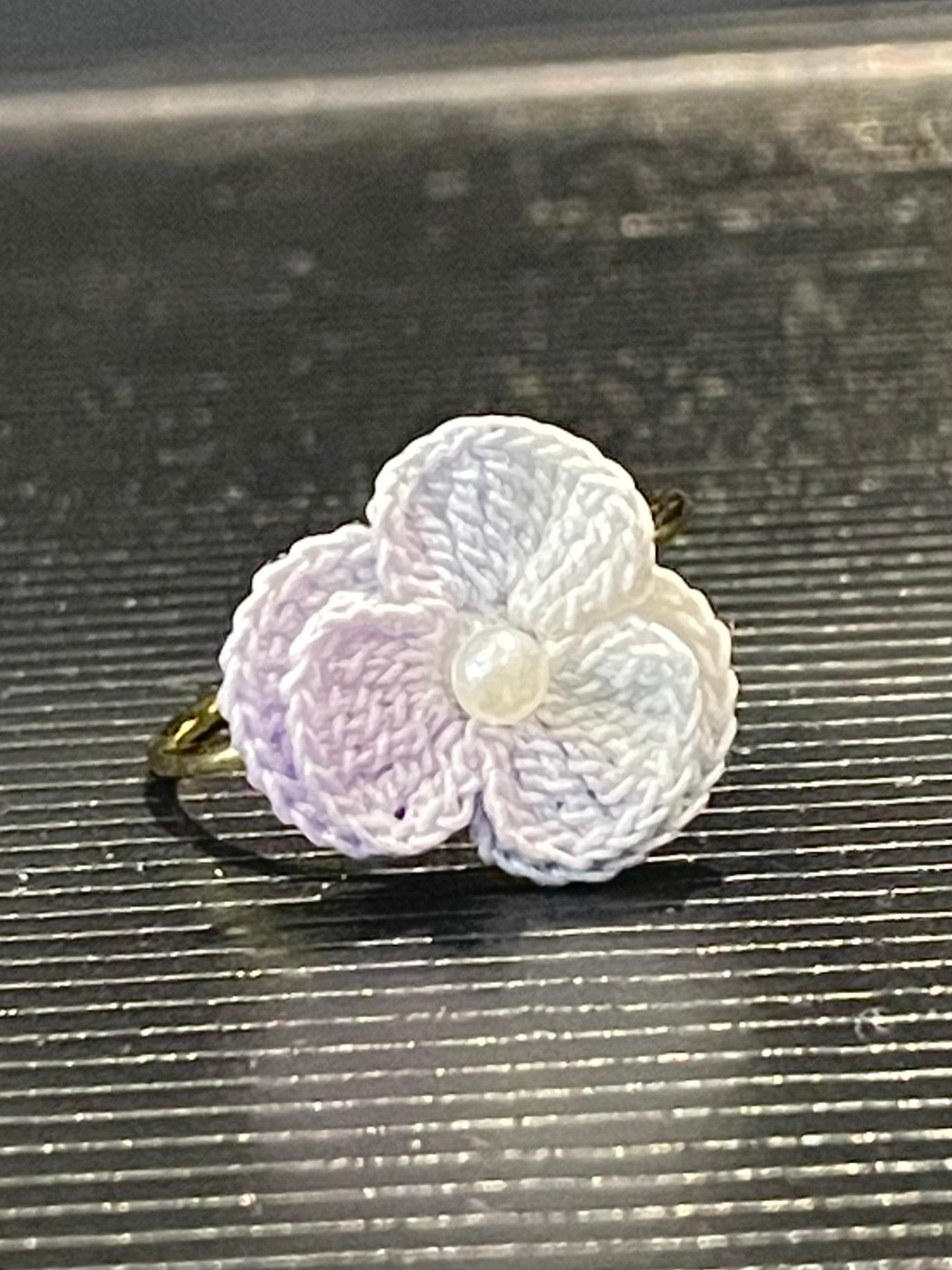 Three-Petal Flower Ring