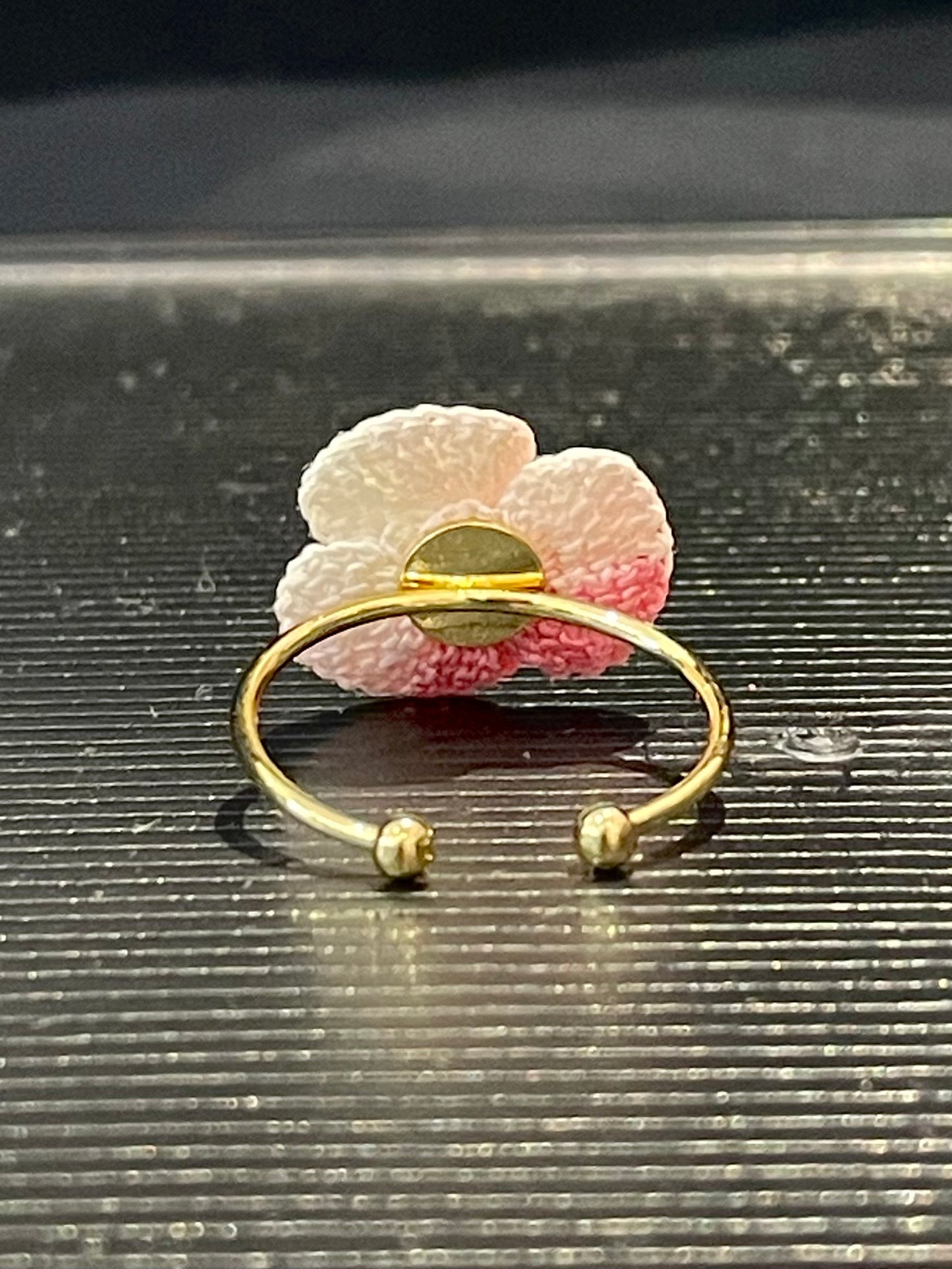 Three-Petal Flower Ring