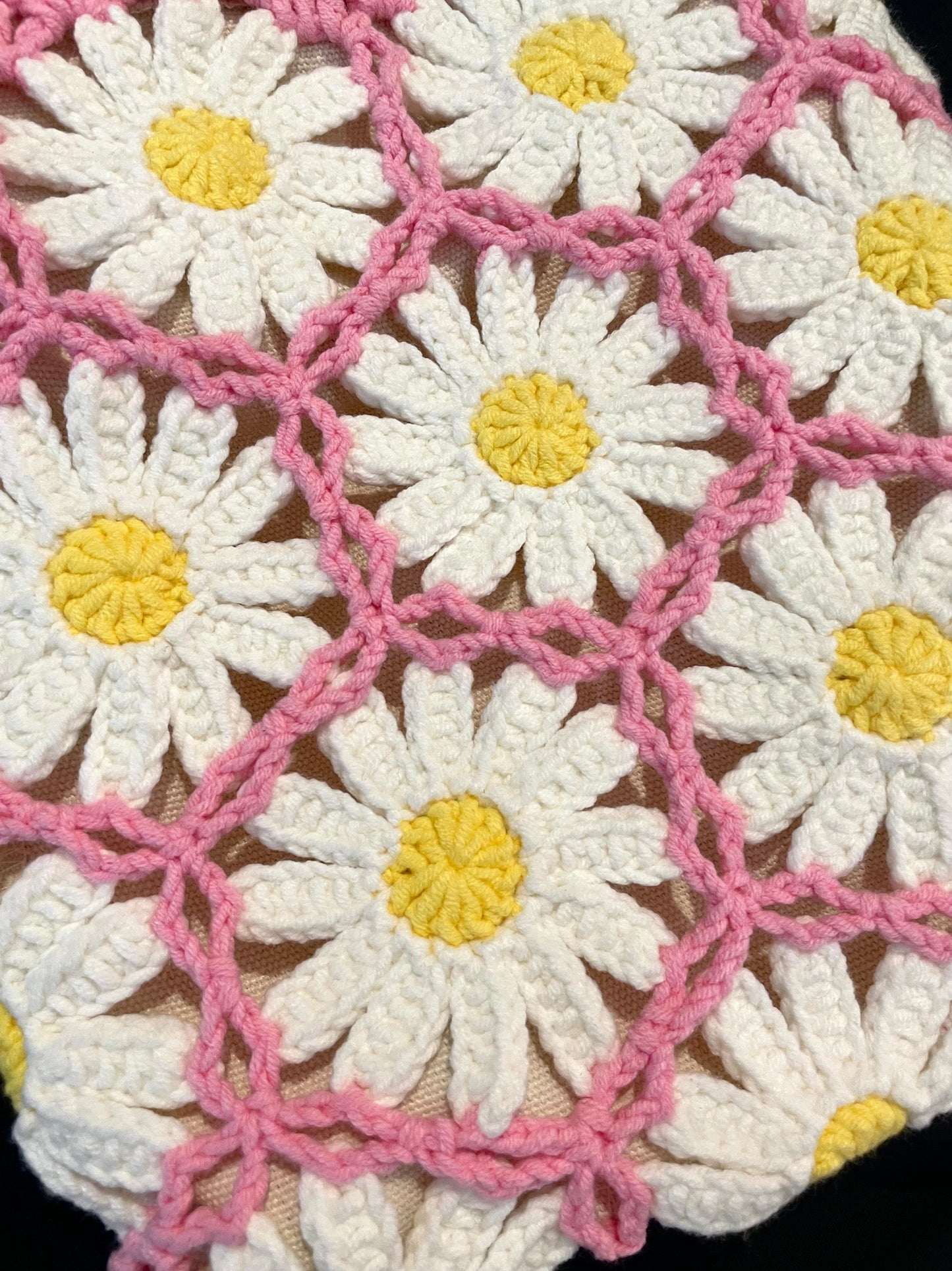 Handmade Crochet Shoulder Bag —— Daisy