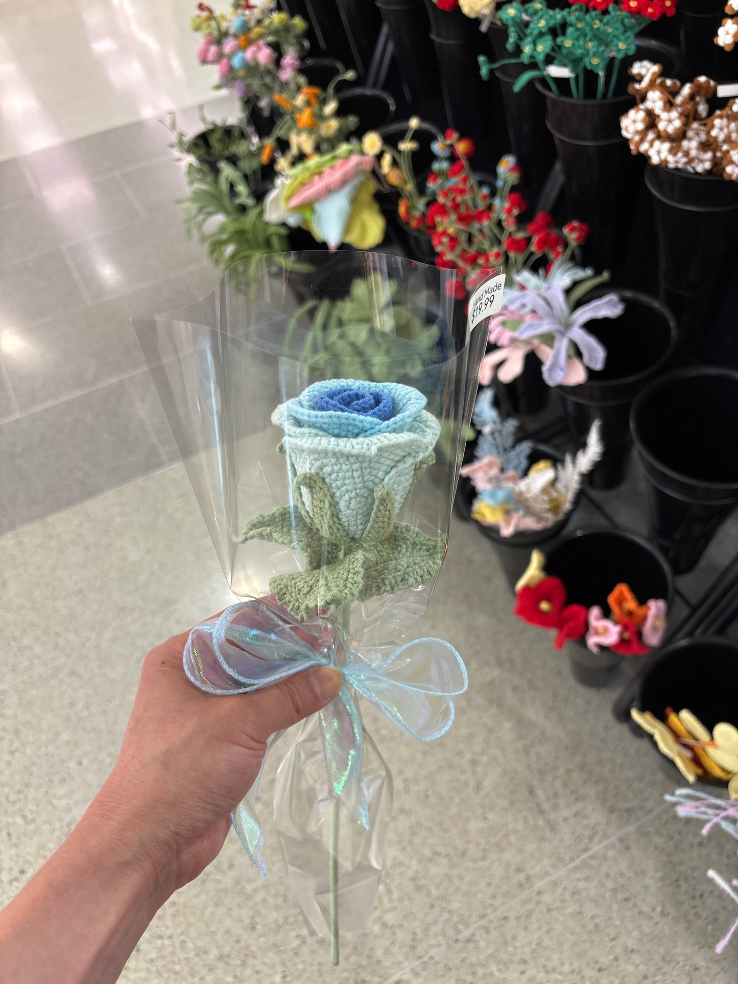 handmade crochet rose