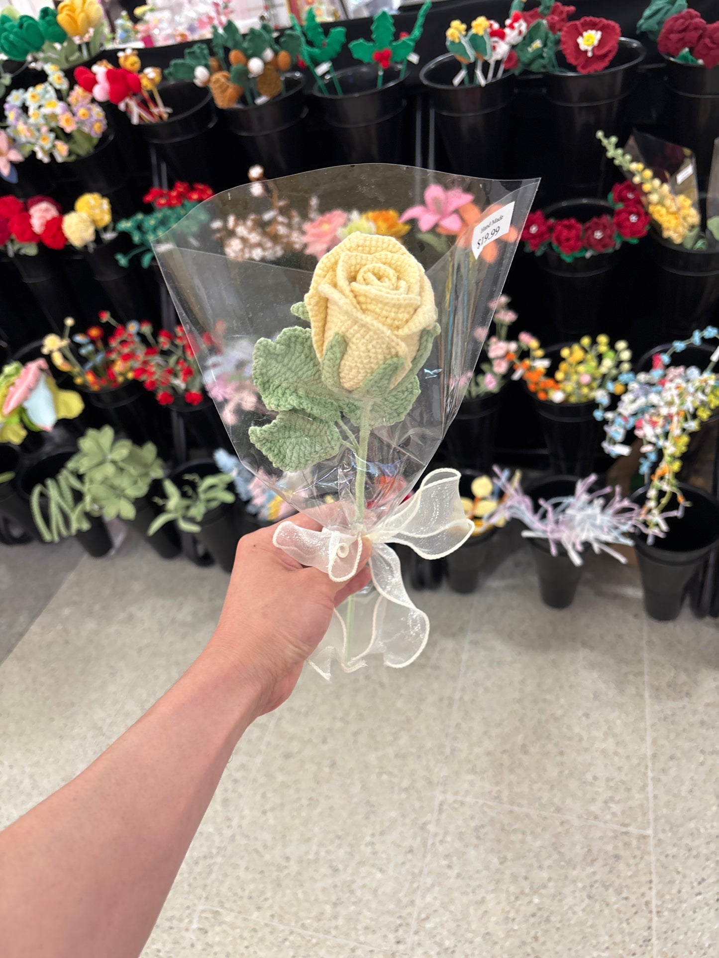 handmade crochet rose